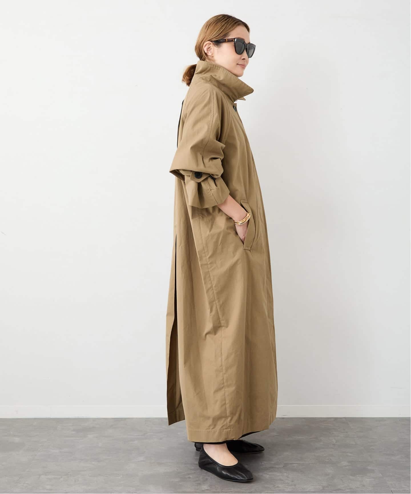MUSE de Deuxieme Classe J-LINEN ガウン カーキ MUSE de Deuxieme Classe J-LINEN ガウン カーキ レディース