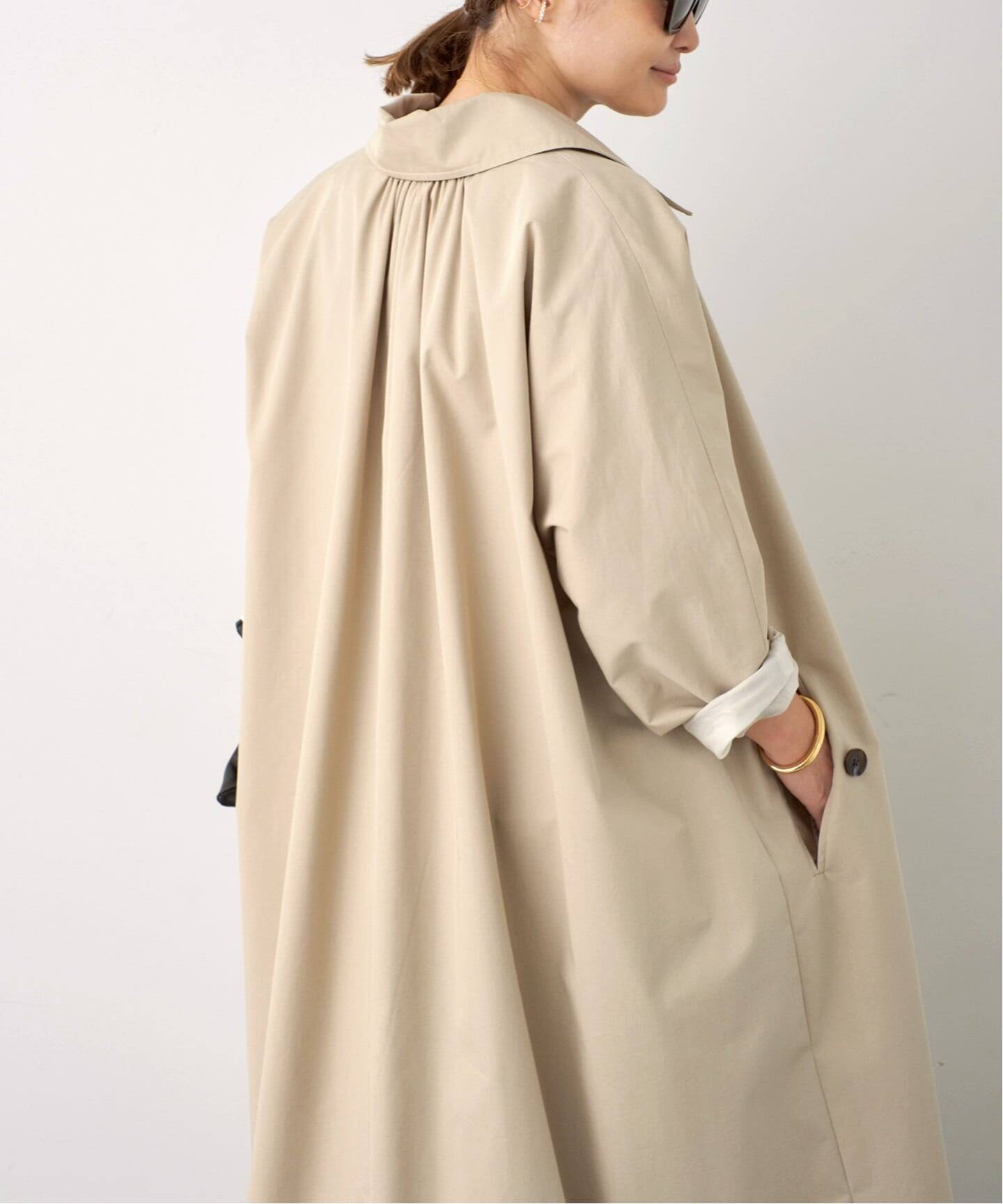 定価9.5万円★美品 ドゥーズィエムクラス ロングトレンチコート カルメイヤー 定価9.5万円☆美品 ドゥーズィエムクラス ロングトレンチコート