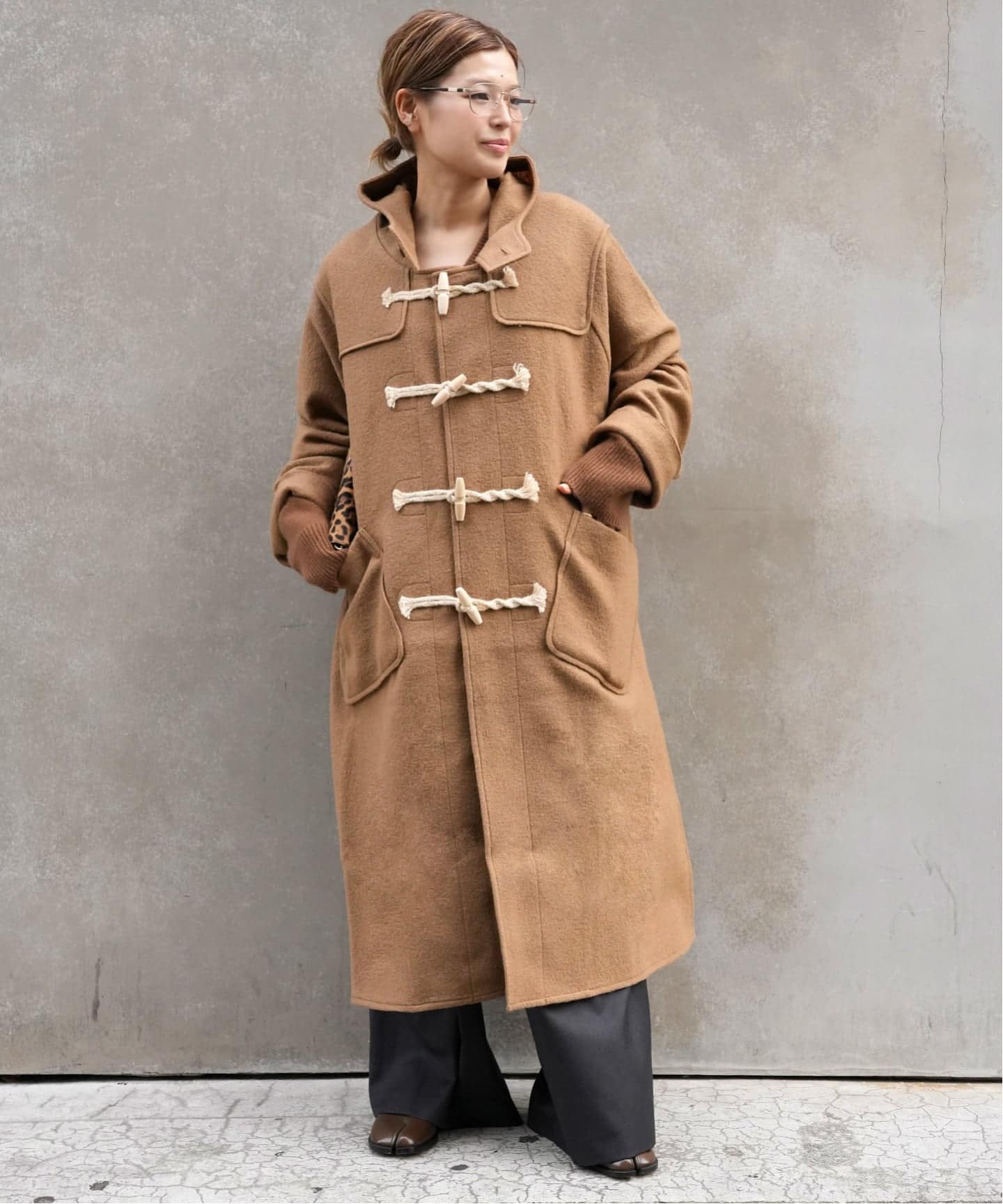 ドゥーズィエムクラス　Oversized  Coat キャメル ドゥーズィエムクラス Oversized River Coat キャメル