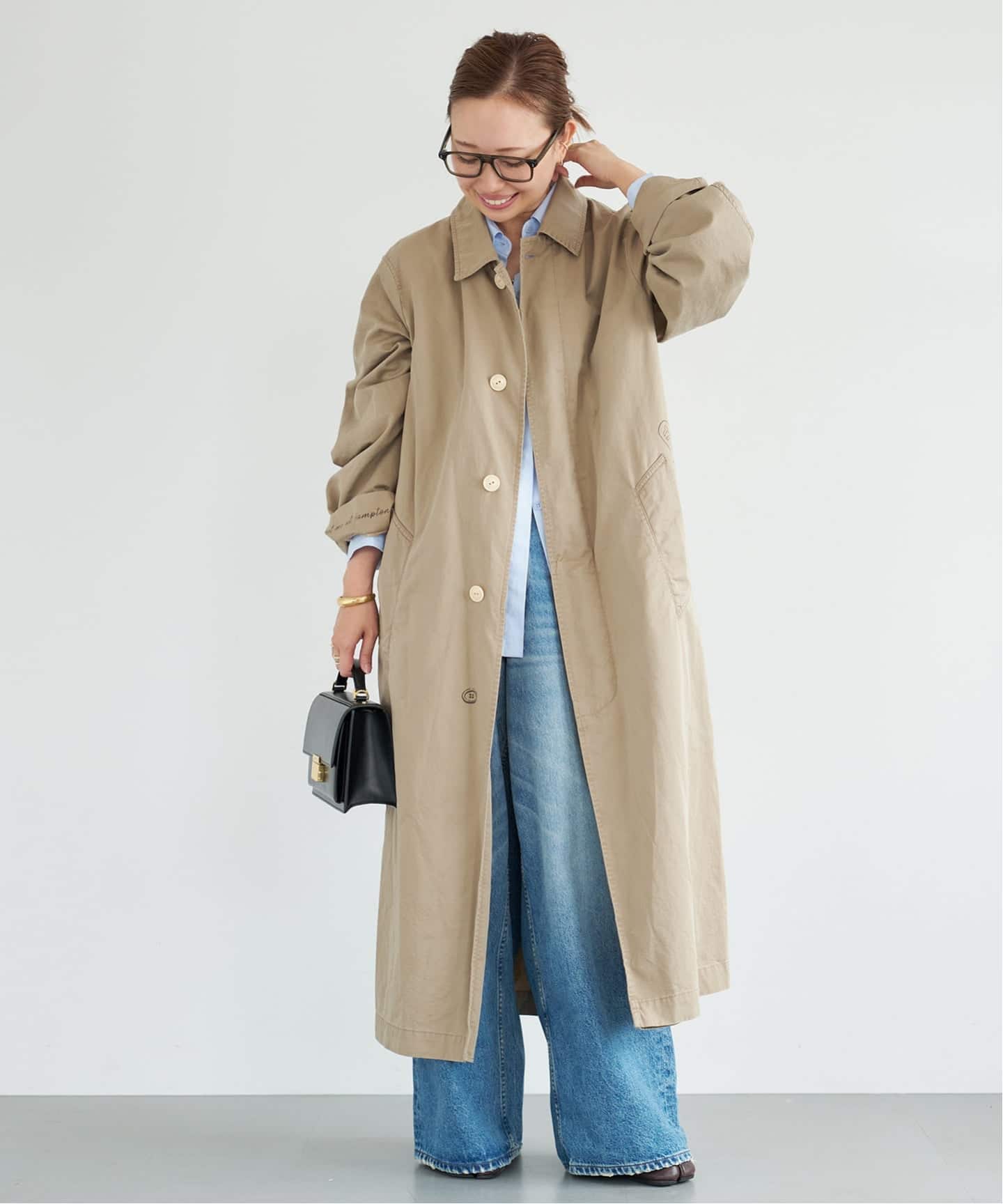 【新品】MADISONBLUE Deuxieme Classeリバーロングコート 予約》*MADISONBLUE GRAFFITI SHOP COAT（ステンカラーコート