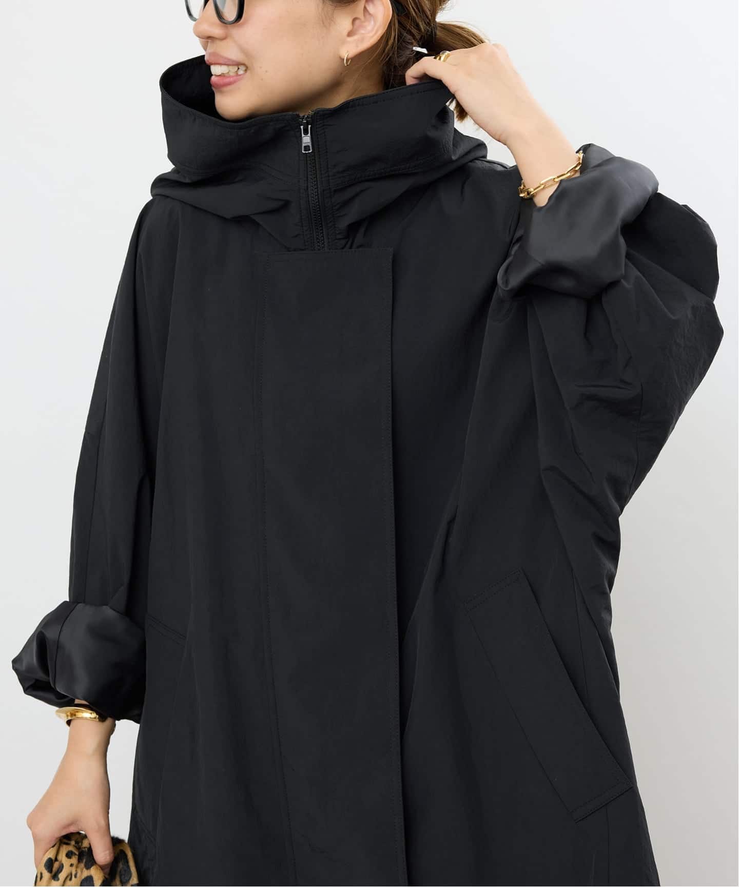 LIBERADD/リベラド】ZIP LONG BLOUSON（フードコート