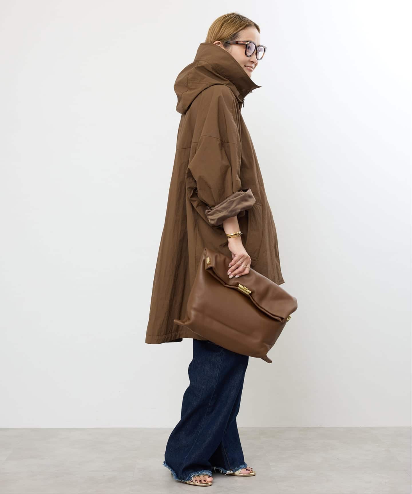 Deuxieme Classeフード付きニットコート Deuxieme Classe（ドゥーズィエムクラス）の「Lining フード