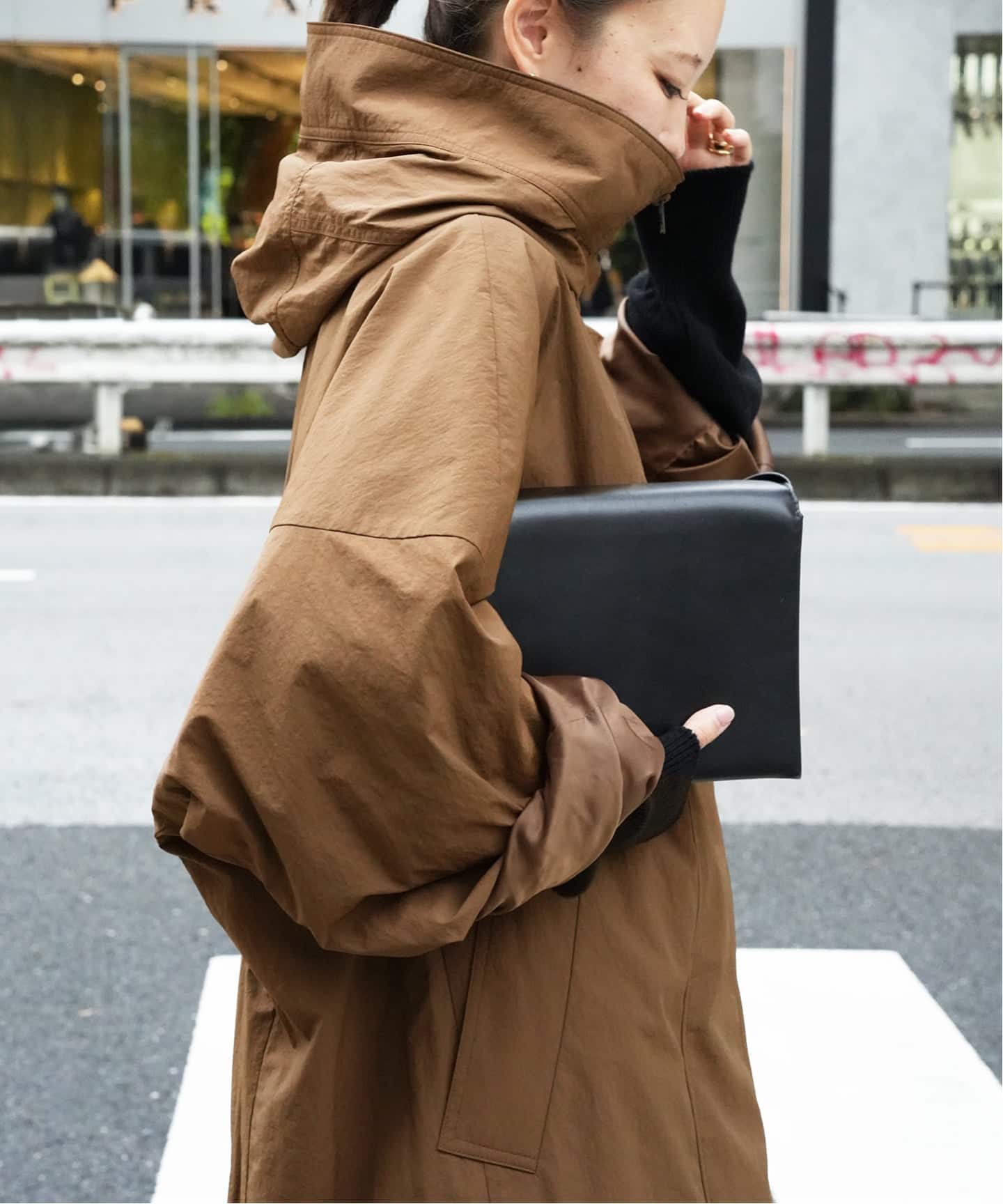 LIBERADD/リベラド】ZIP LONG BLOUSON（フードコート）｜Deuxieme