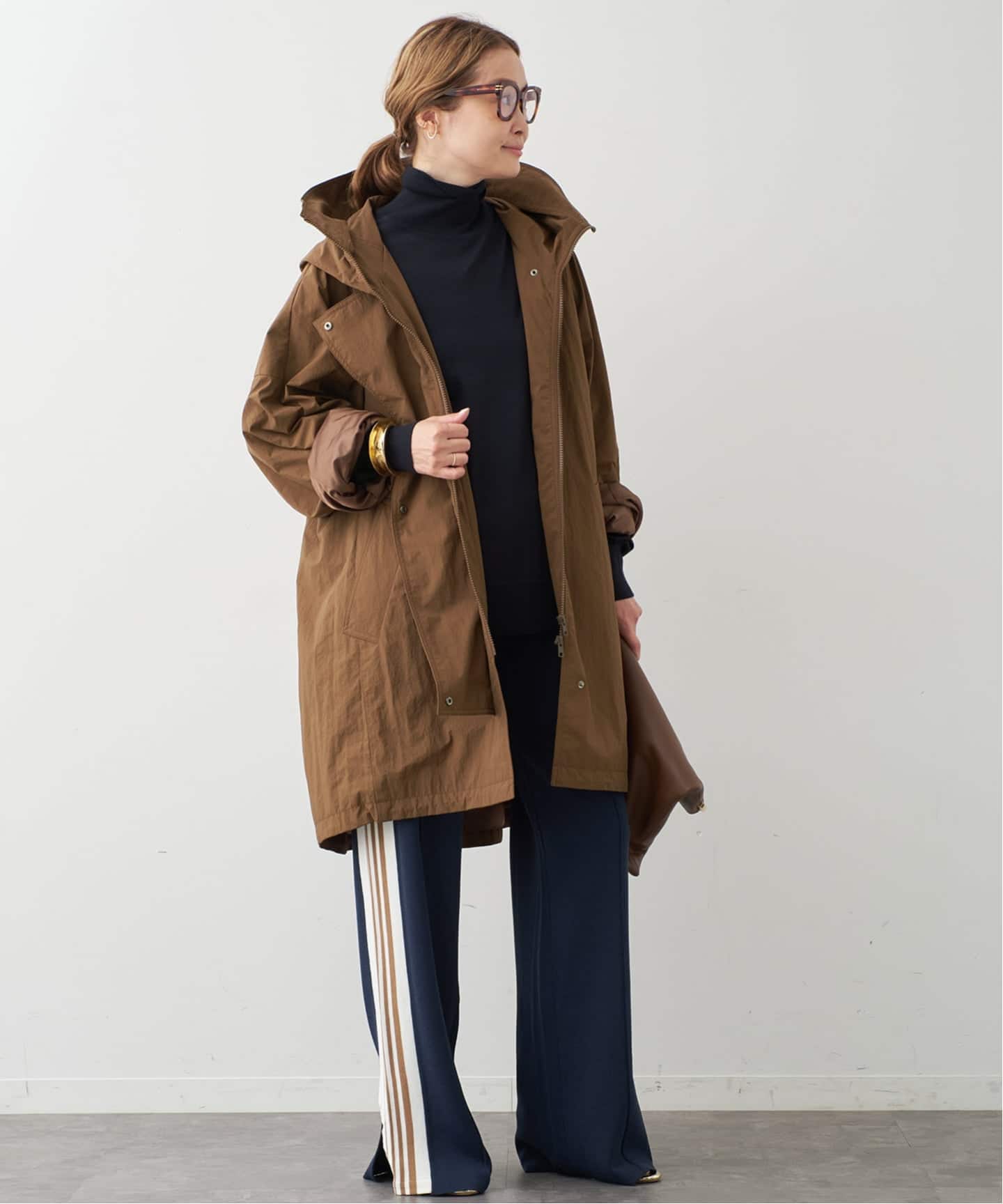 LIBERADD/リベラド】ZIP LONG BLOUSON（フードコート