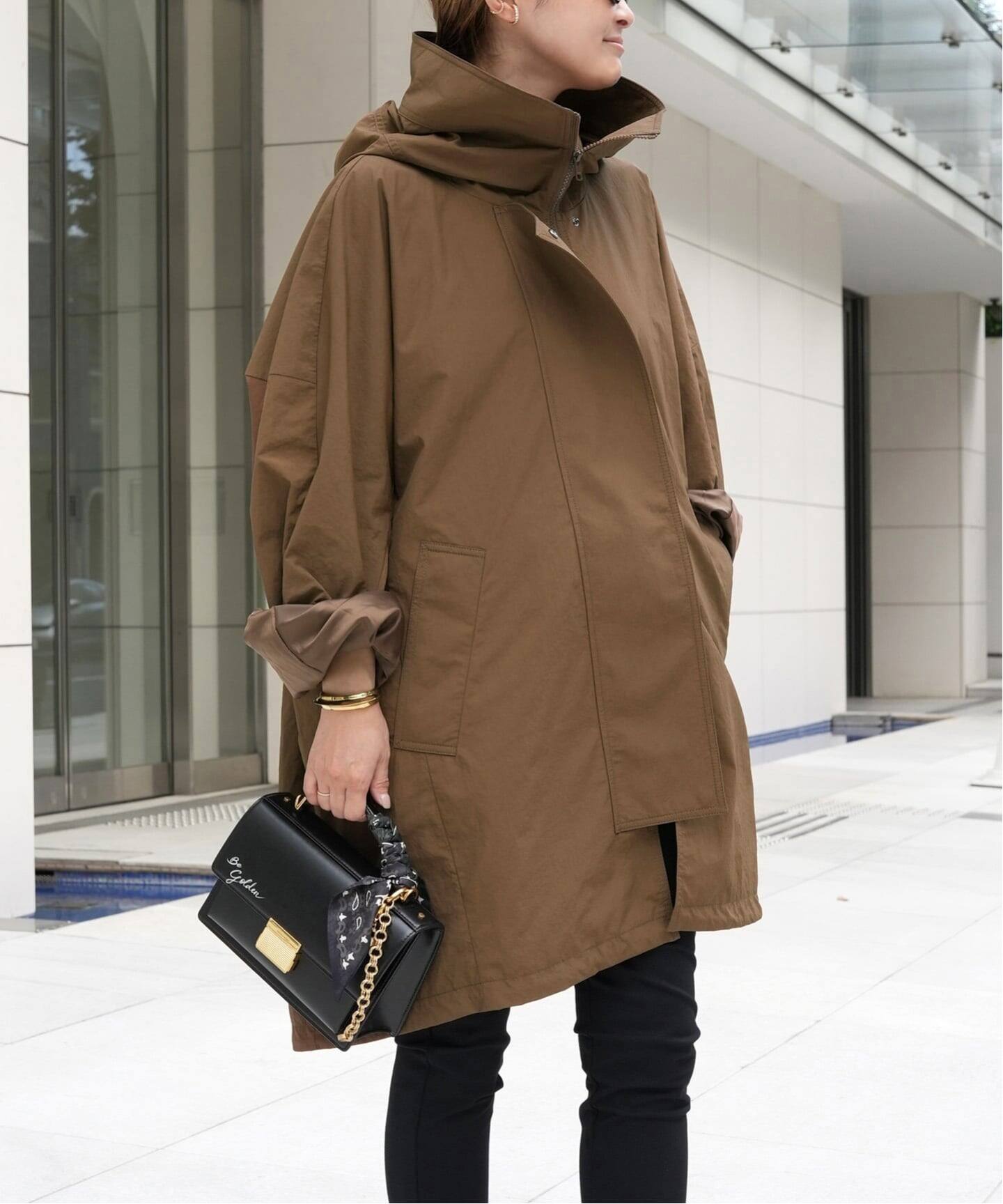 LIBERADD/リベラド】ZIP LONG BLOUSON（フードコート