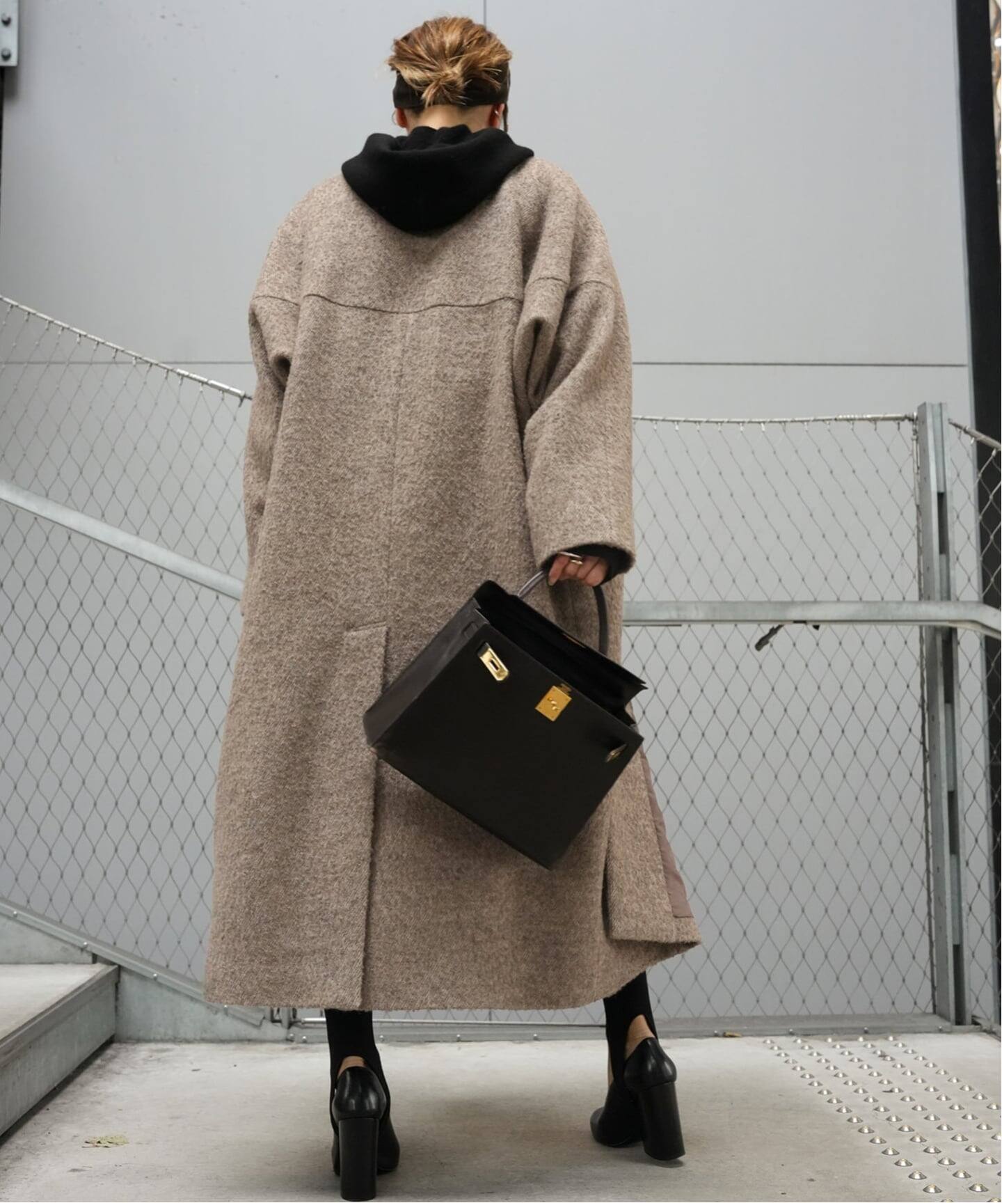 LIBERADD/リベラド】WOOL OVER COAT（ノーカラーコート）｜Deuxieme