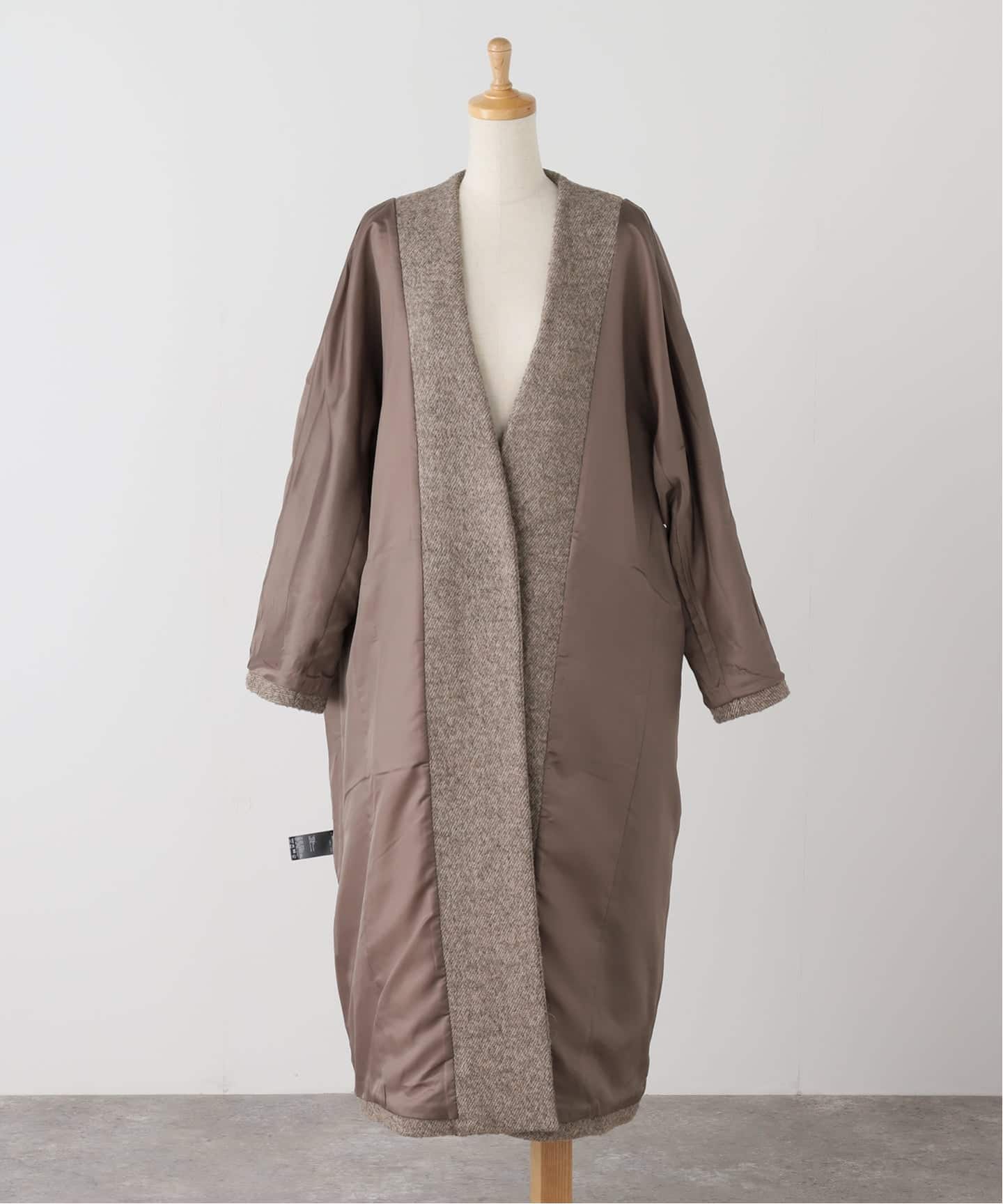 tenko5884 LIBERADDリベラドWOOL OVER COAT LIBERADD/リベラド】WOOL OVER COAT（ノーカラーコート）｜Deuxieme