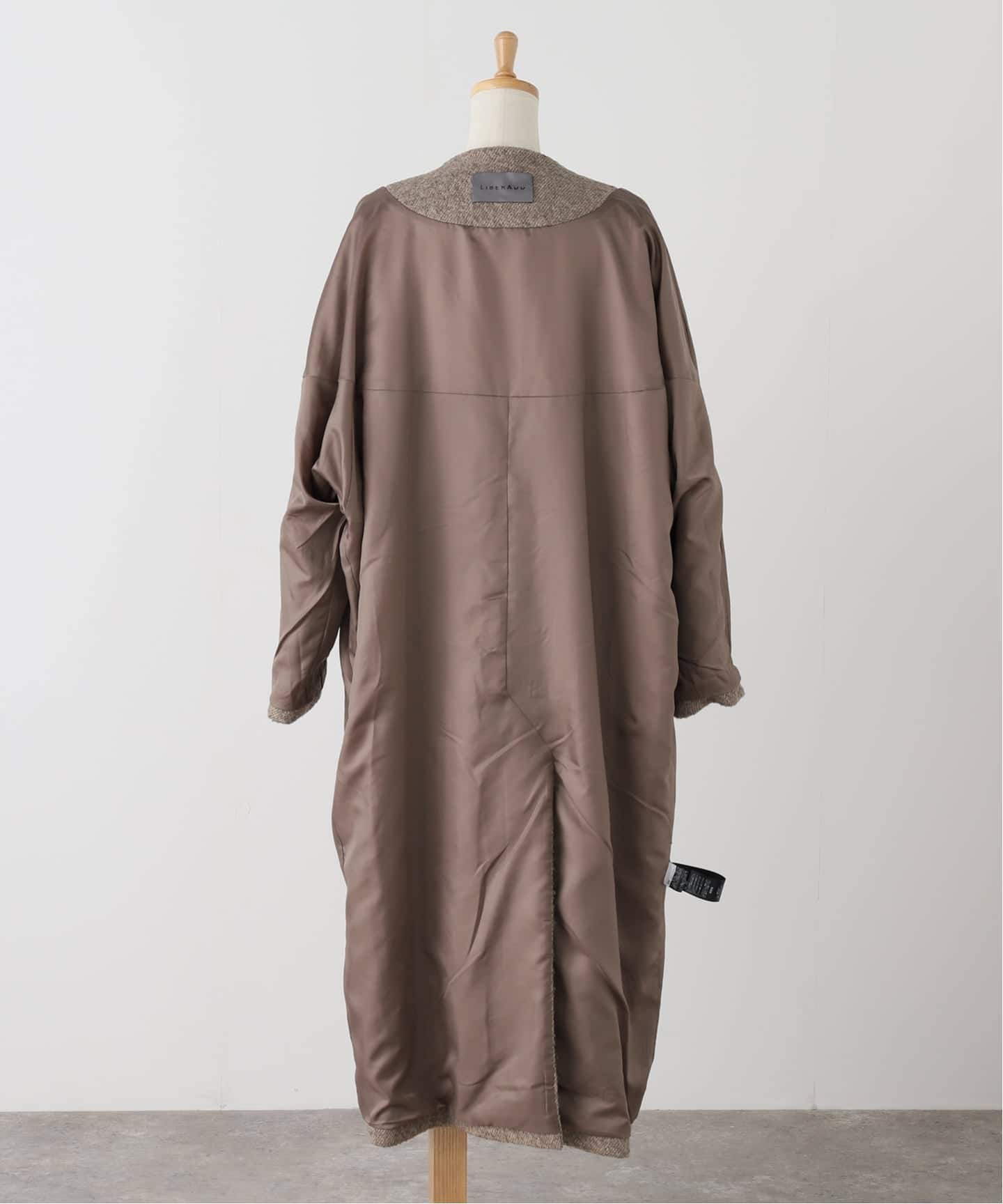 LIBERADD/リベラド】WOOL OVER COAT（ノーカラーコート）｜Deuxieme