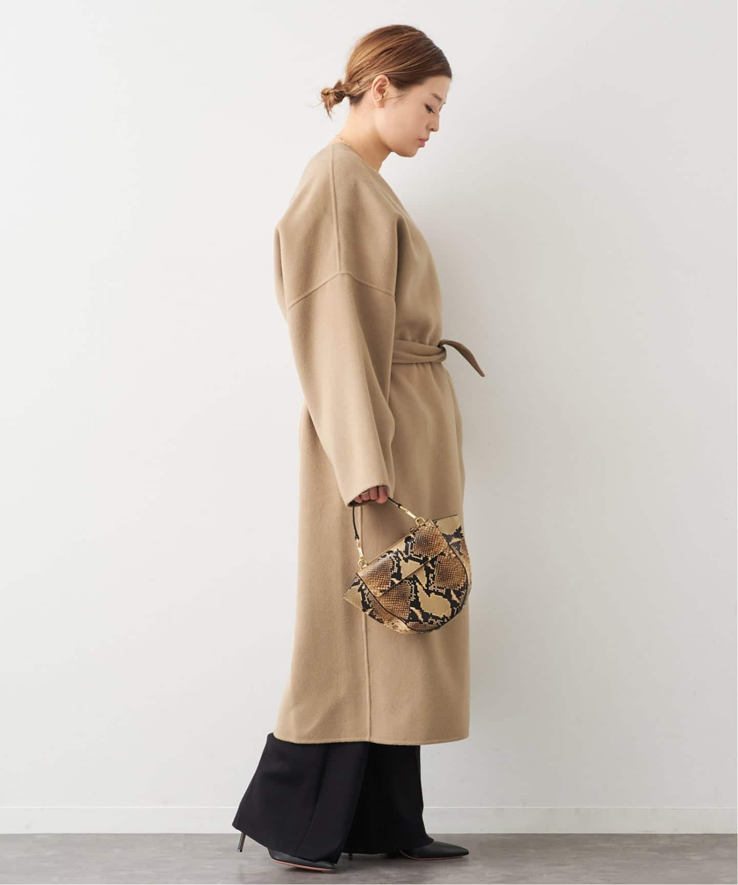 LA COLLECTION/ラ コレクション】TUBA COAT（ノーカラーコート