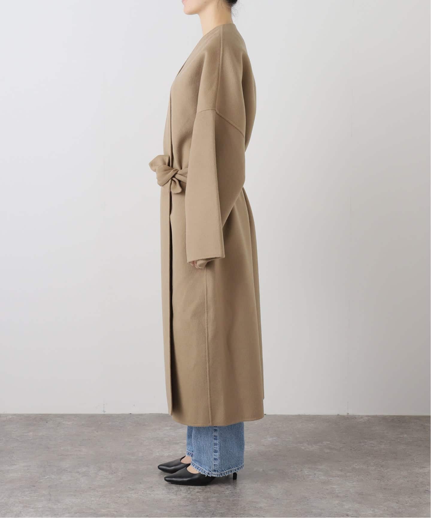 LA COLLECTION/ラ コレクション】TUBA COAT（ノーカラーコート