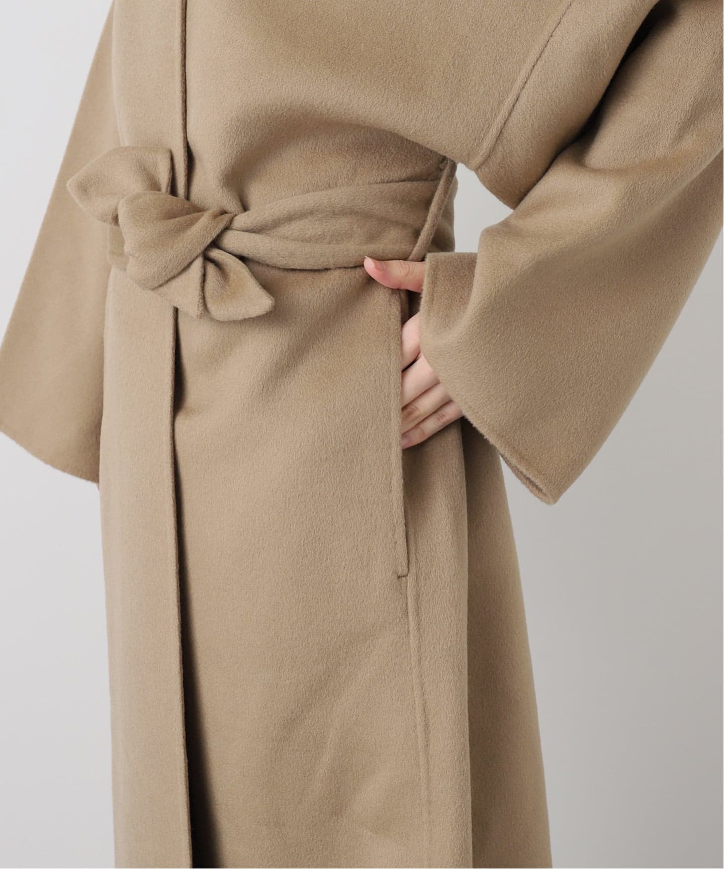 ドゥーズィエムクラスノーカラーコート茶 Deuxieme Classe(ドゥーズィエムクラス)の「victorian リバー