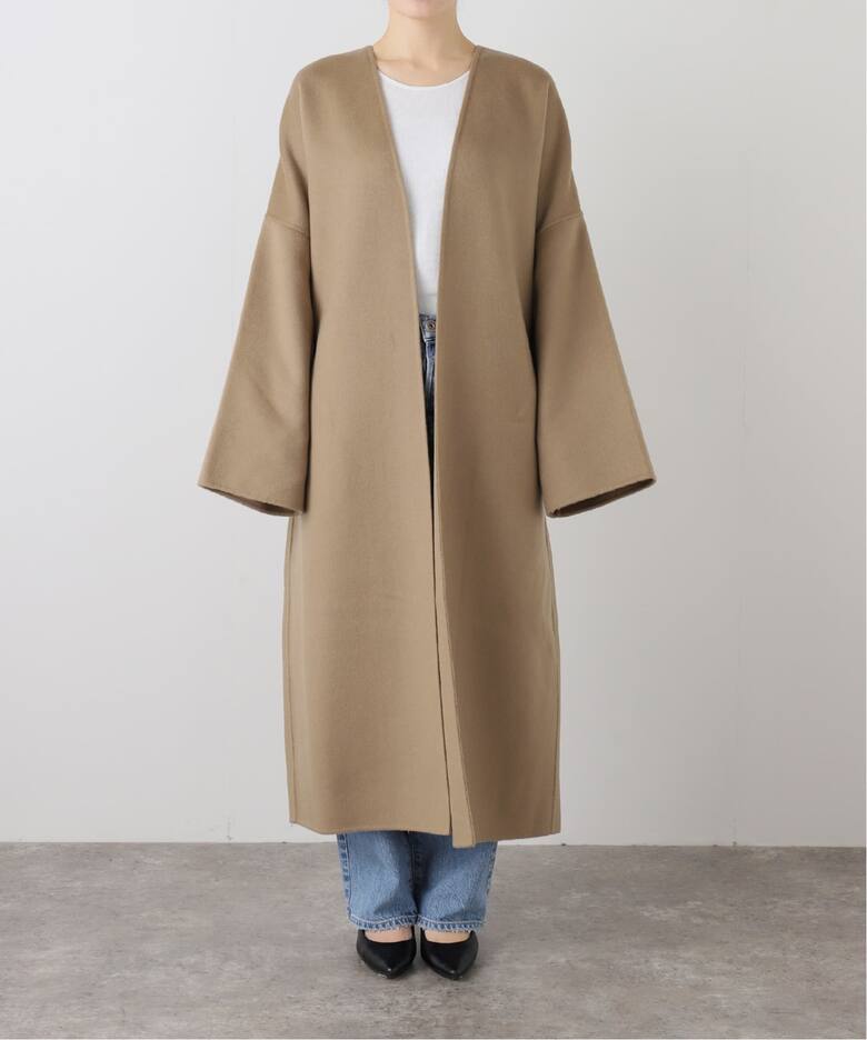 LA COLLECTION/ラ コレクション】TUBA COAT（ノーカラーコート 