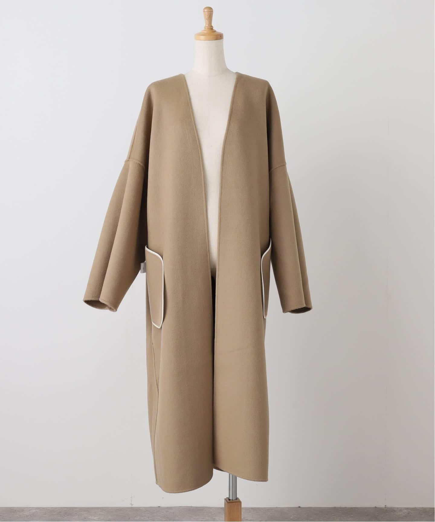 LA COLLECTION/ラ コレクション】TUBA COAT（ノーカラーコート