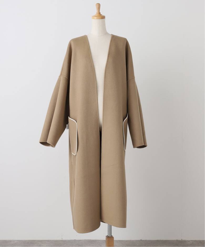 LA COLLECTION/ラ コレクション】TUBA COAT（ノーカラーコート 