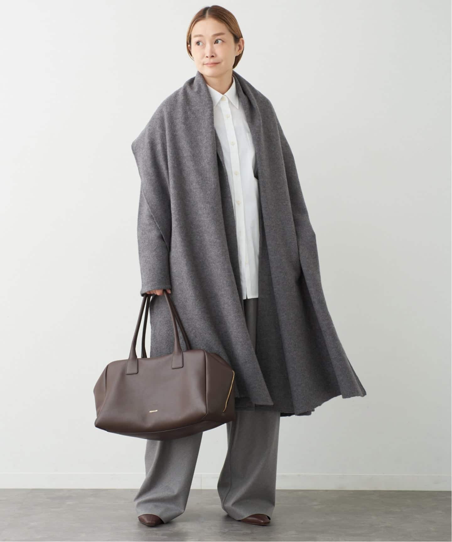 【美品】Maria McManus マリアマクマナス カシミヤ コットン ニット MARIA MCMANUS/マリアマクマナス】Cloak Sweater Coat（ノーカラー
