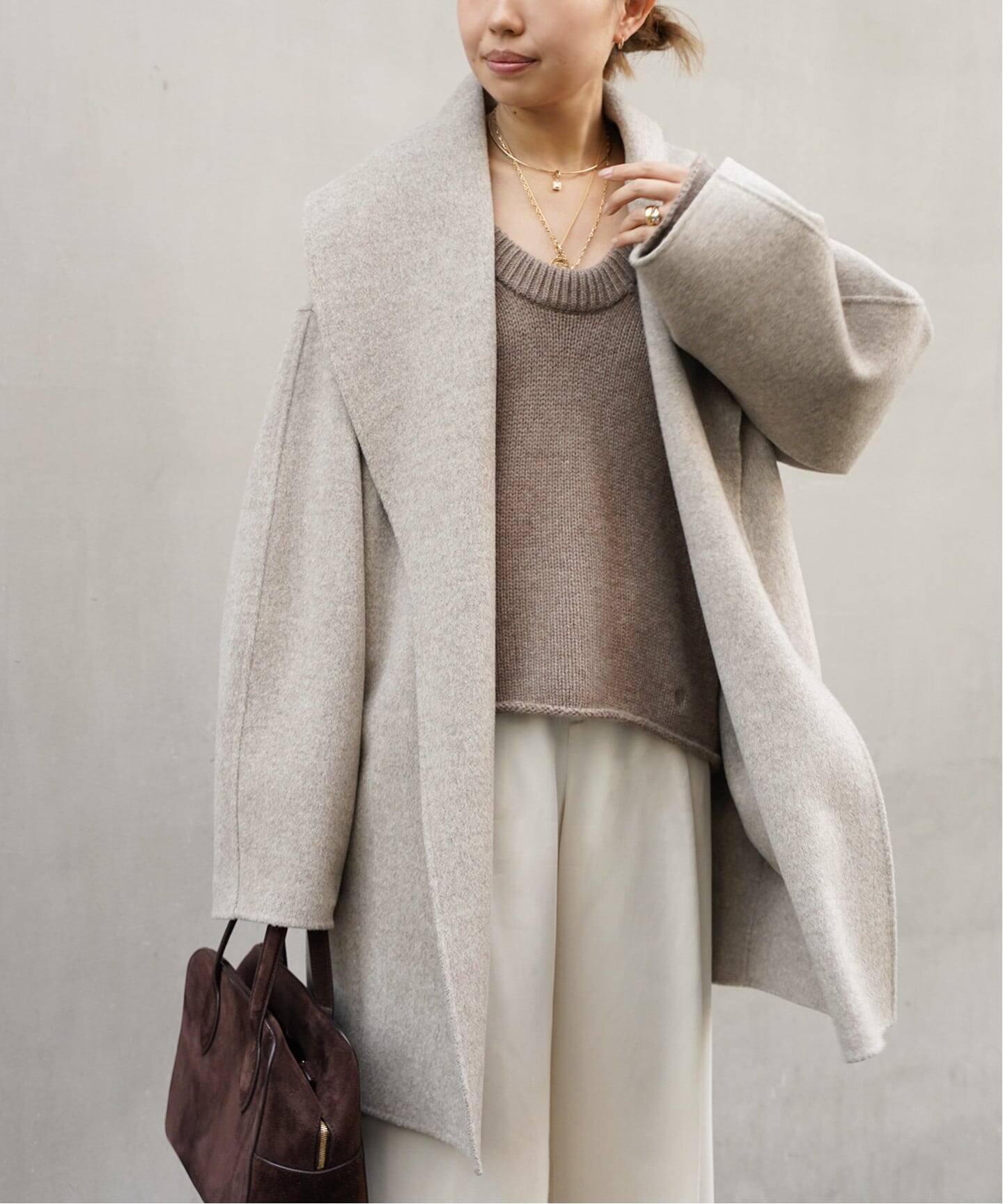 ALMA ROSA/アルマ ローザ】SHAWL COLLAR COAT（その他ブルゾン 