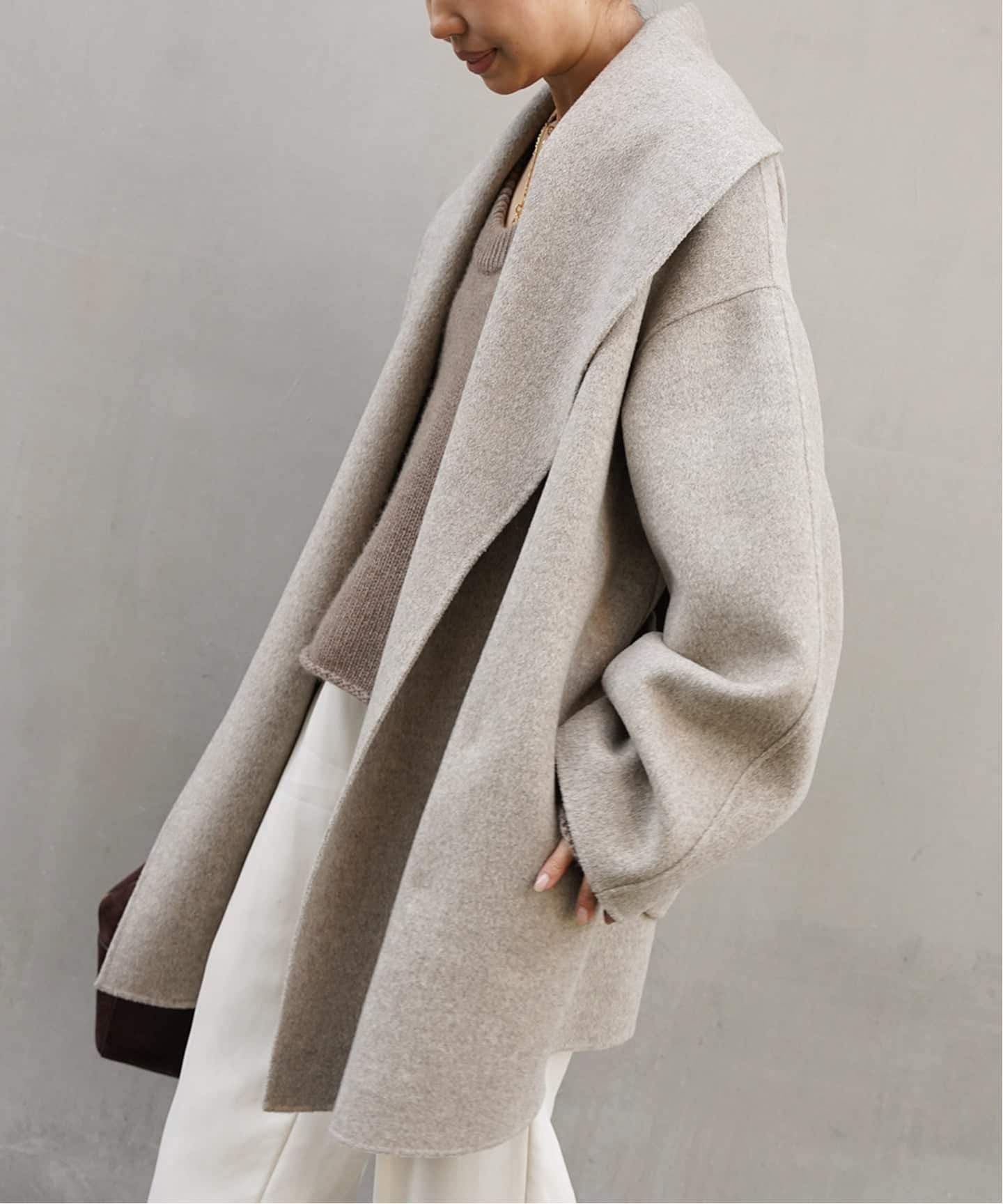 極美品✨ALMA ROSA ウール ファンシー ツィード シングル ステンコート 極美品✨ALMA ROSA ウール ファンシー ツィード シングル ステンコート