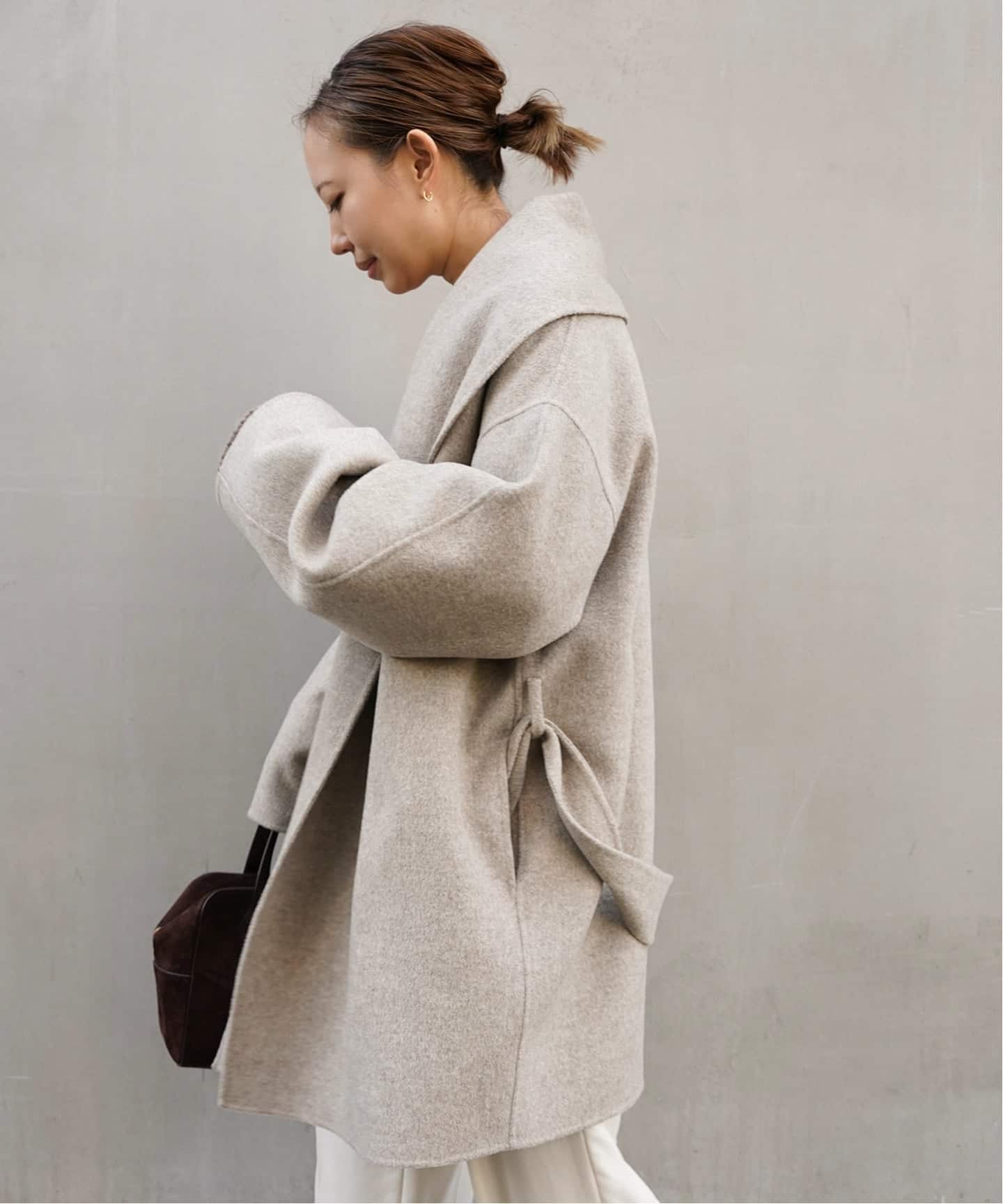 ジャケット・アウター ALMA ROSA shawl collar over Coat ALMA ROSA/アルマ ローザ】SHAWL COLLAR COAT（その他ブルゾン