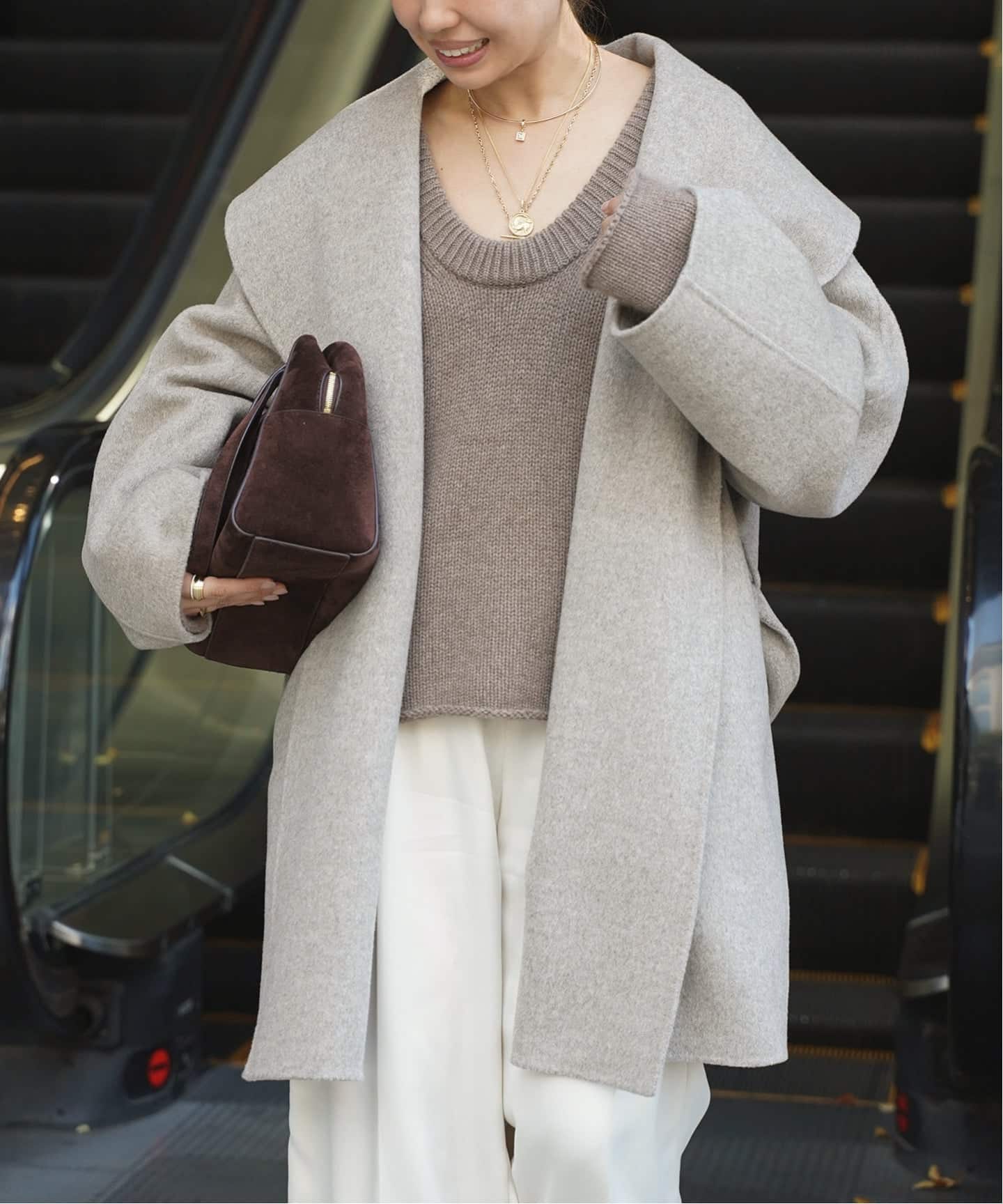 ALMA ROSA/アルマ ローザ】SHAWL COLLAR COAT（その他ブルゾン