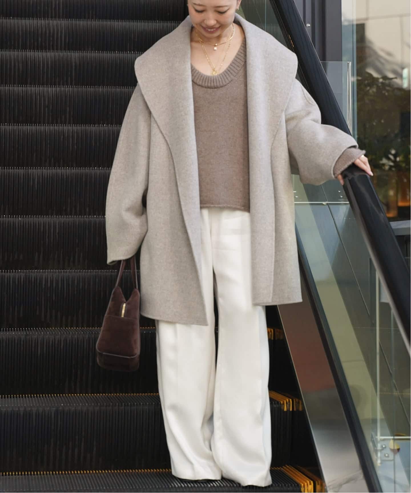 ALMA ROSA/アルマ ローザ】SHAWL COLLAR COAT（その他ブルゾン