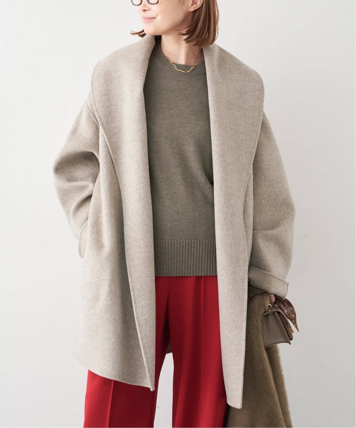 ALMA ROSA/アルマ ローザ】SHAWL COLLAR COAT（その他ブルゾン