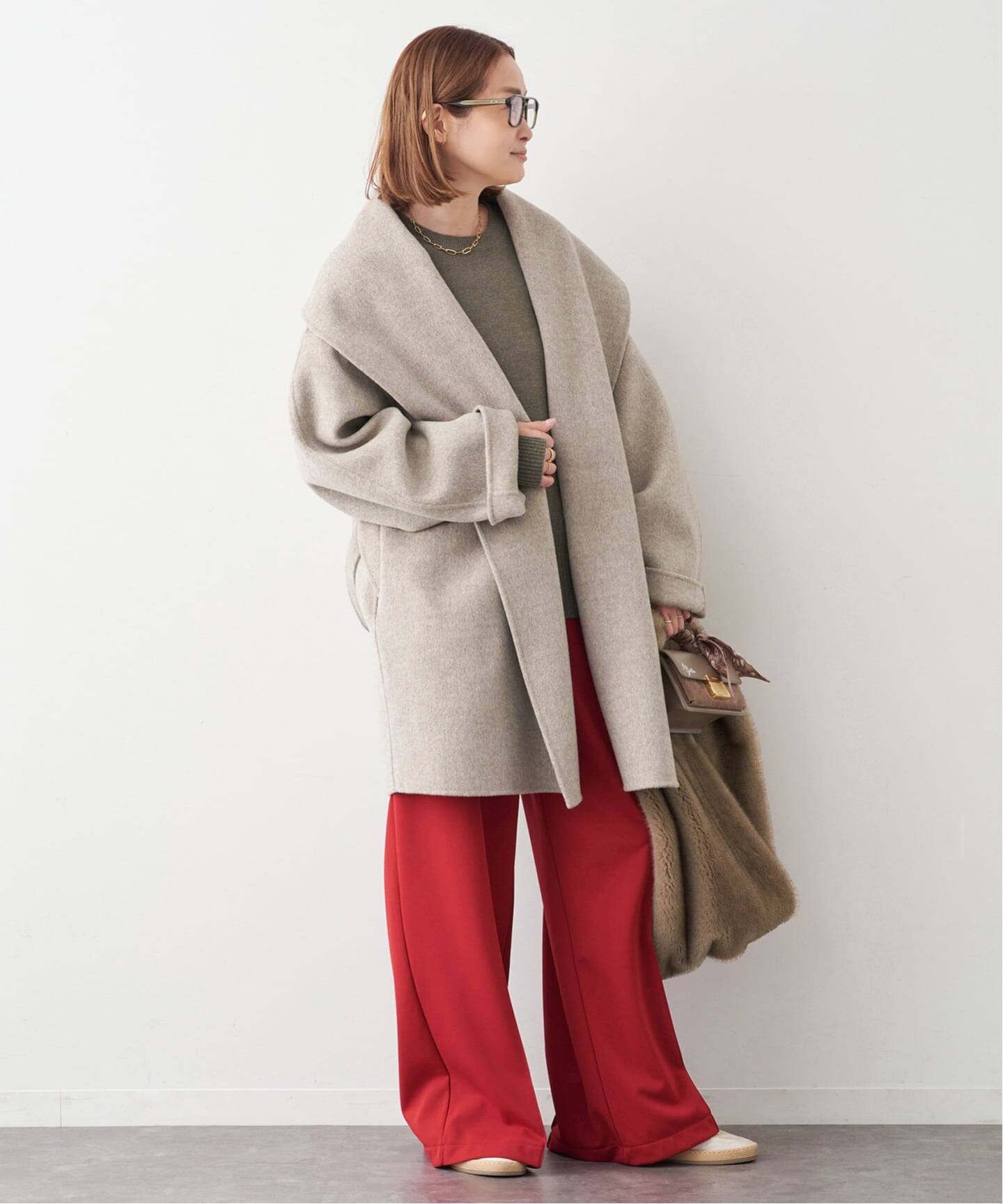 新品同様 ALMA ROSA アルマ ローザ ショールカラー コート ALMA ROSA/アルマ ローザ】SHAWL COLLAR COAT（その他ブルゾン