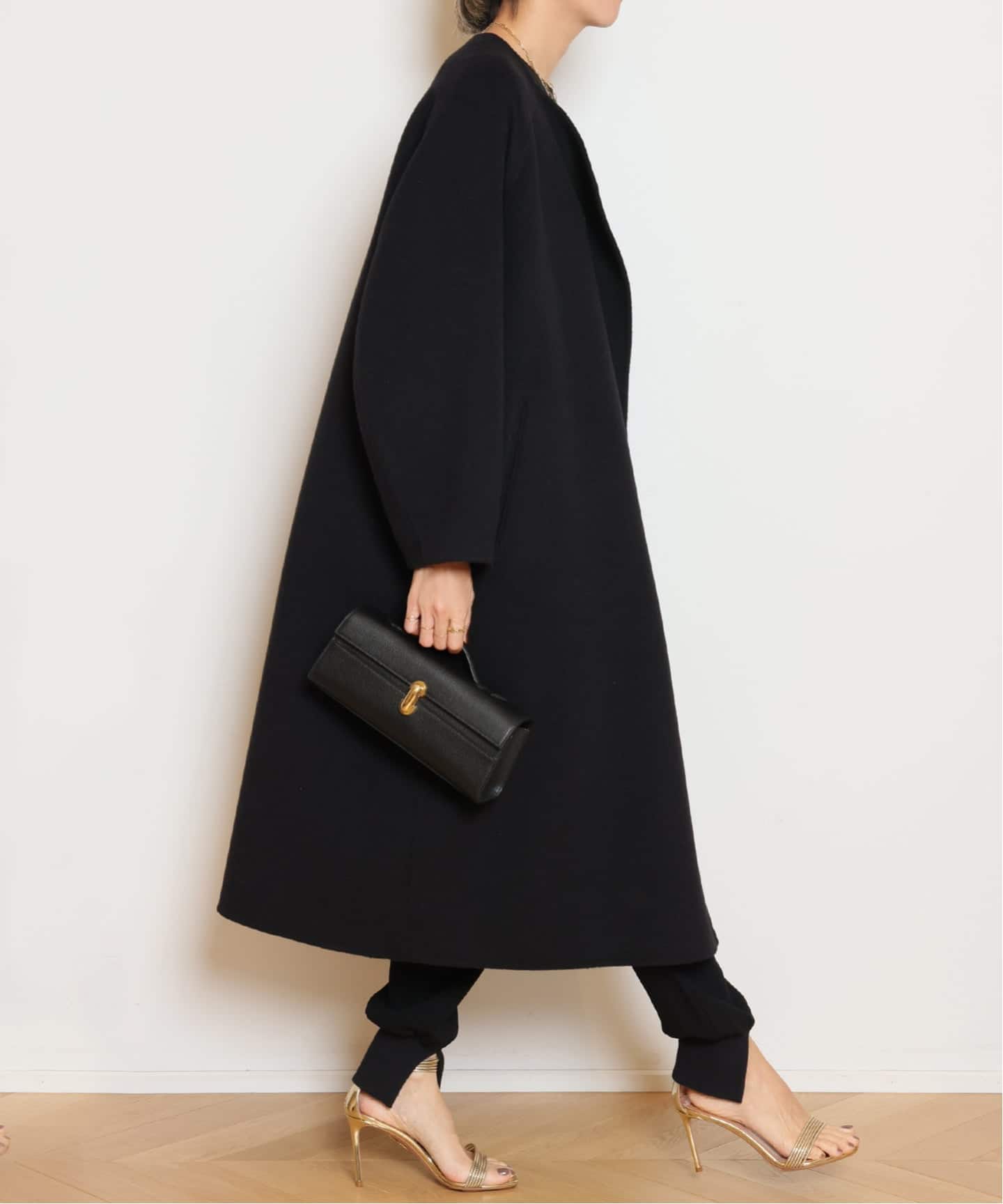 ウールアンゴラ ノーカラーコート（ノーカラーコート）｜MUSE de