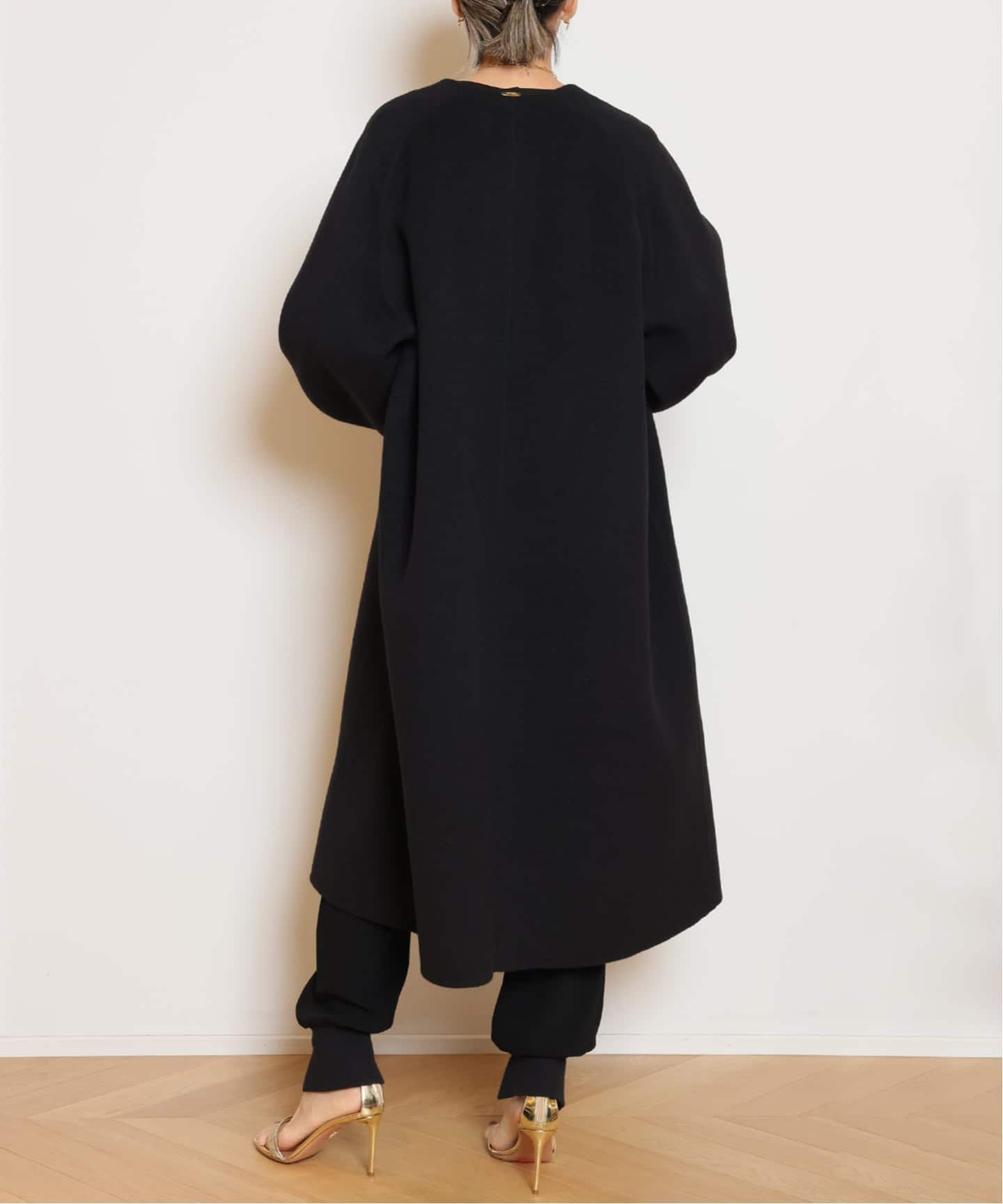 ウールアンゴラ ノーカラーコート（ノーカラーコート）｜MUSE de