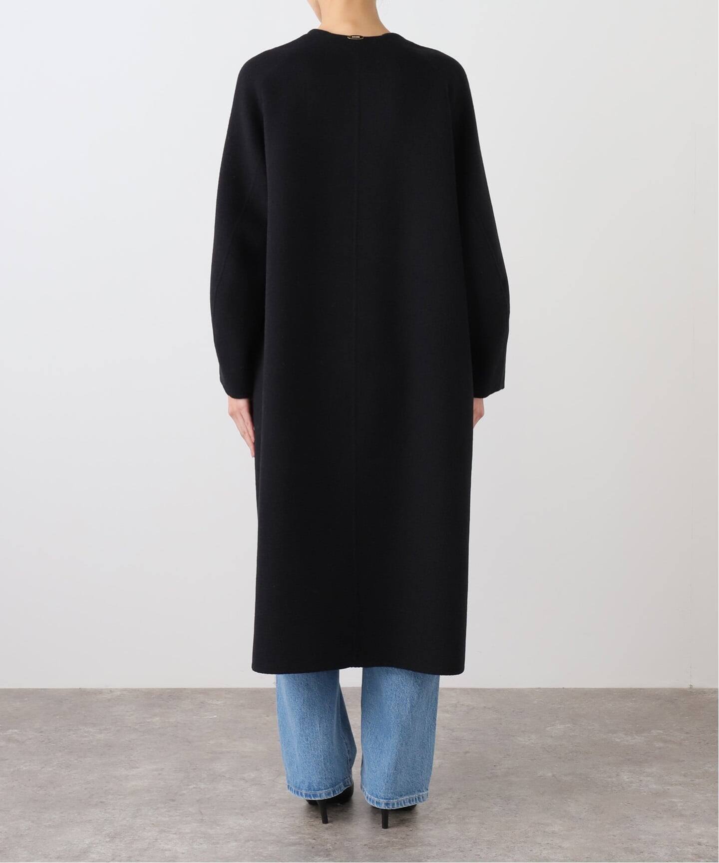 ウールアンゴラ ノーカラーコート（ノーカラーコート）｜MUSE de