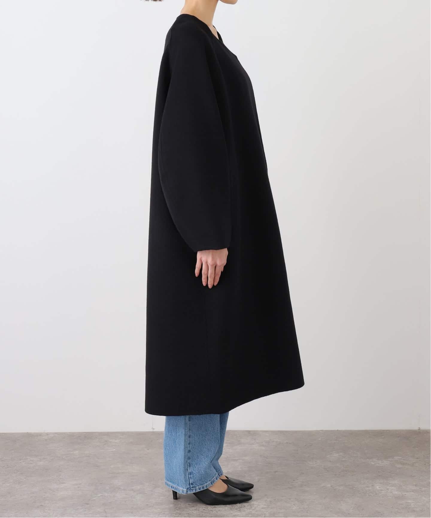 ウールアンゴラ ノーカラーコート（ノーカラーコート）｜MUSE de