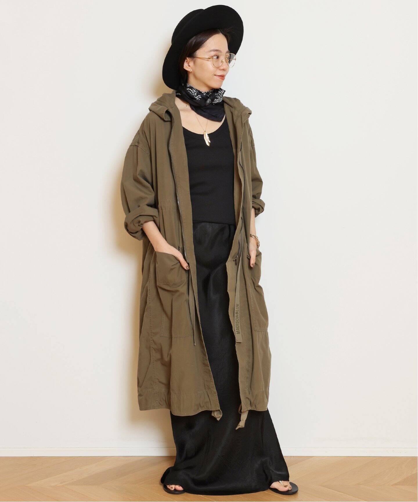 MADISONBLUE/マディソンブルー】OVERSIZED HOODED コート（モッズ 