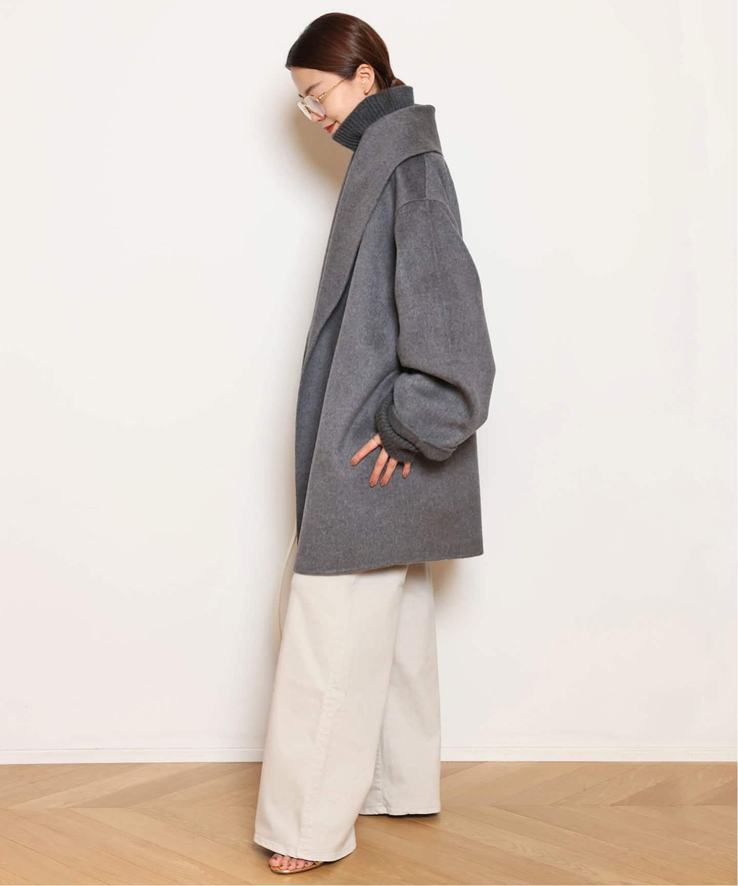 ドゥーズィエムクラス　ALMA ROSA 今期コート　新品未使用　タグ付き ALMA ROSA/アルマ ローザ】SHAWL COLLAR SHORT コート（その他