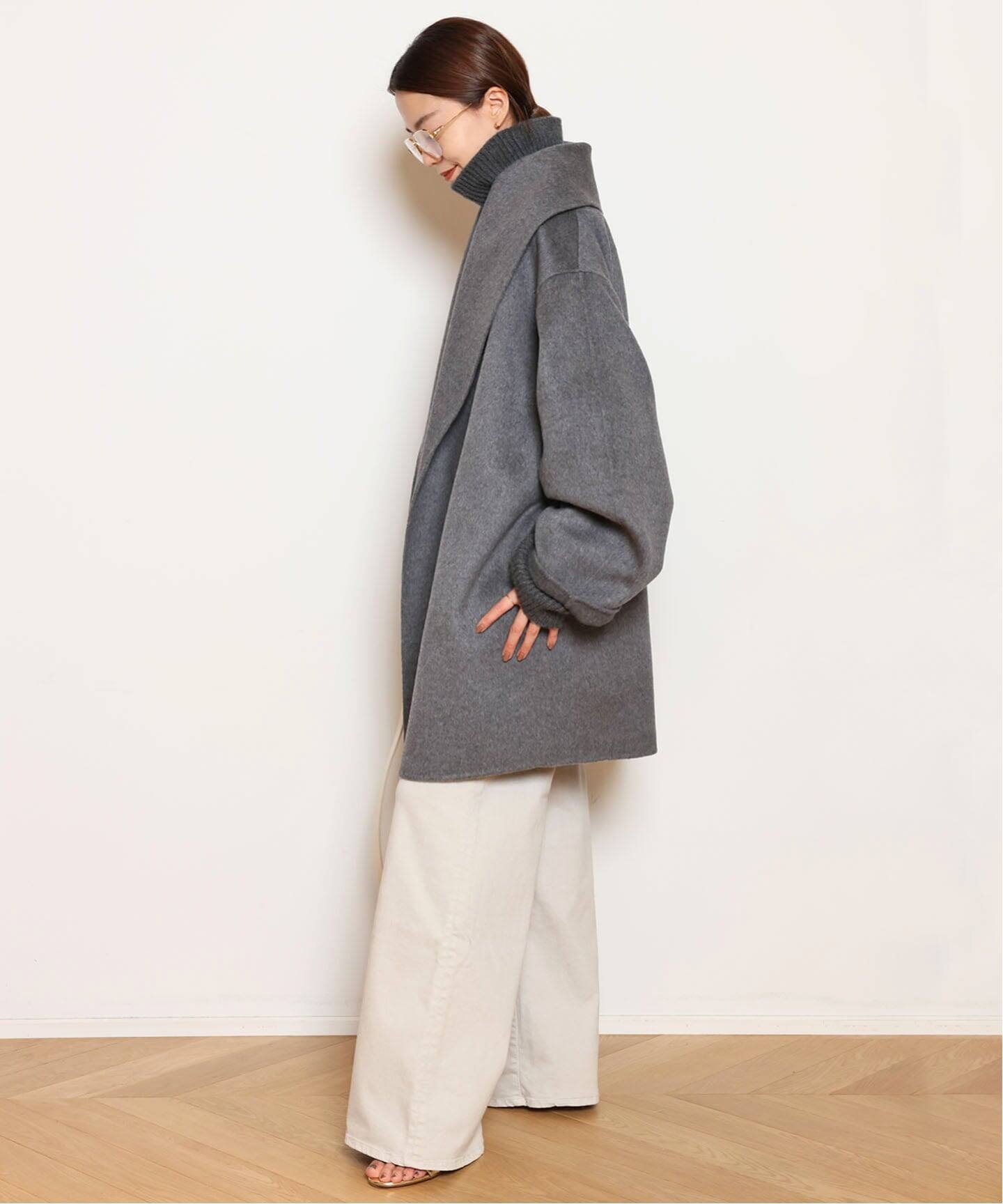 ALMA ROSA/アルマ ローザ】SHAWL COLLAR SHORT コート（その他