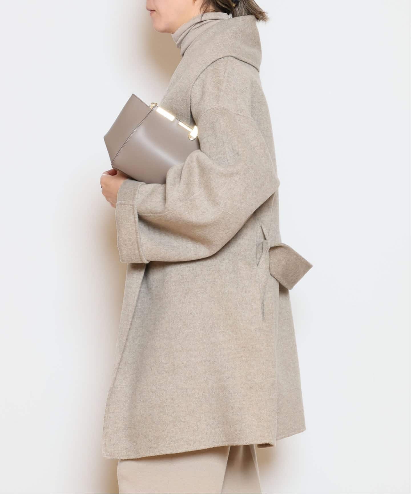 新品同様 ALMA ROSA アルマ ローザ ショールカラー コート ALMA ROSA/アルマ ローザ】SHAWL COLLAR SHORT コート（その他