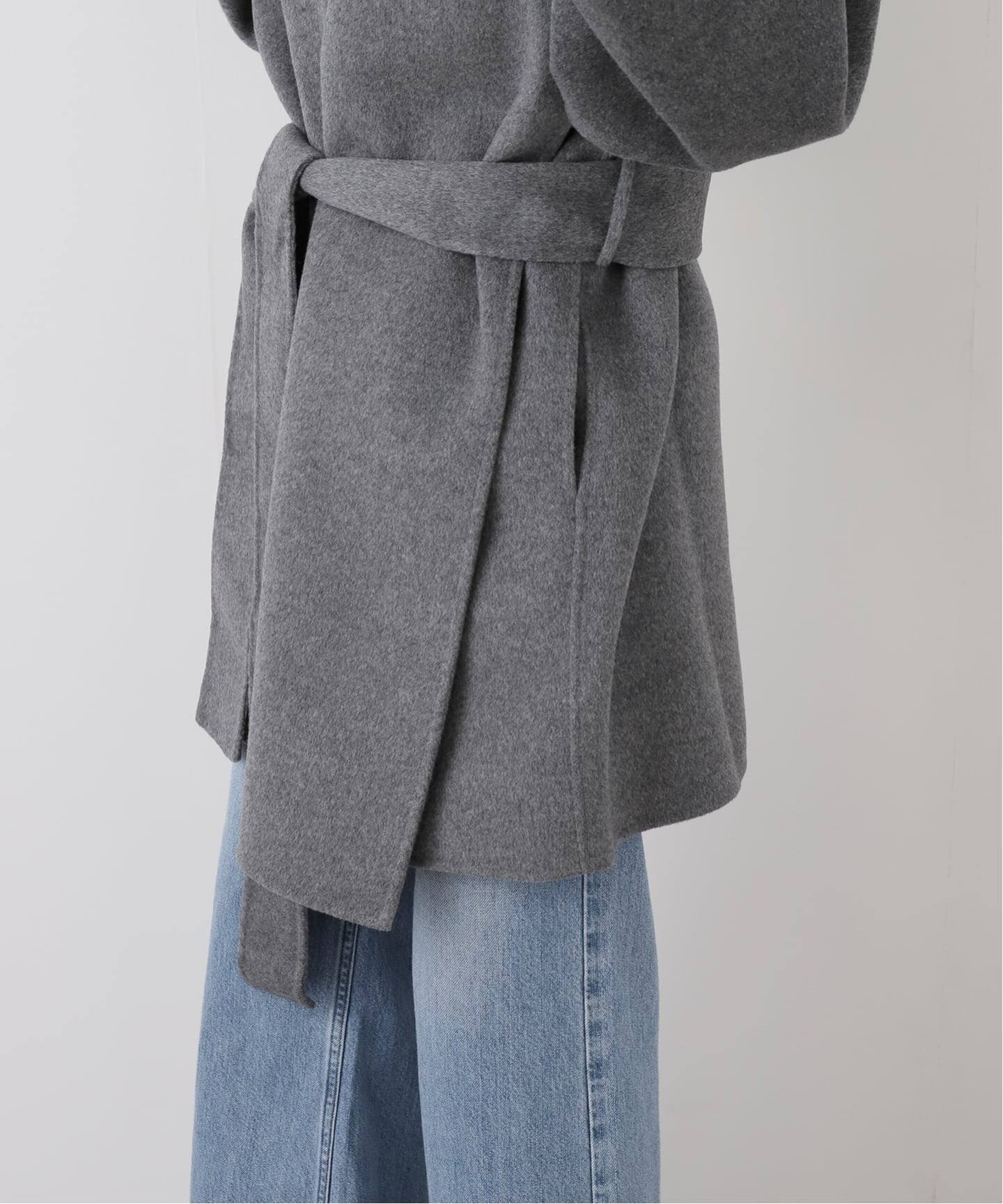 新品同様 ALMA ROSA アルマ ローザ ショールカラー コート ALMA ROSA/アルマ ローザ】SHAWL COLLAR SHORT コート（その他