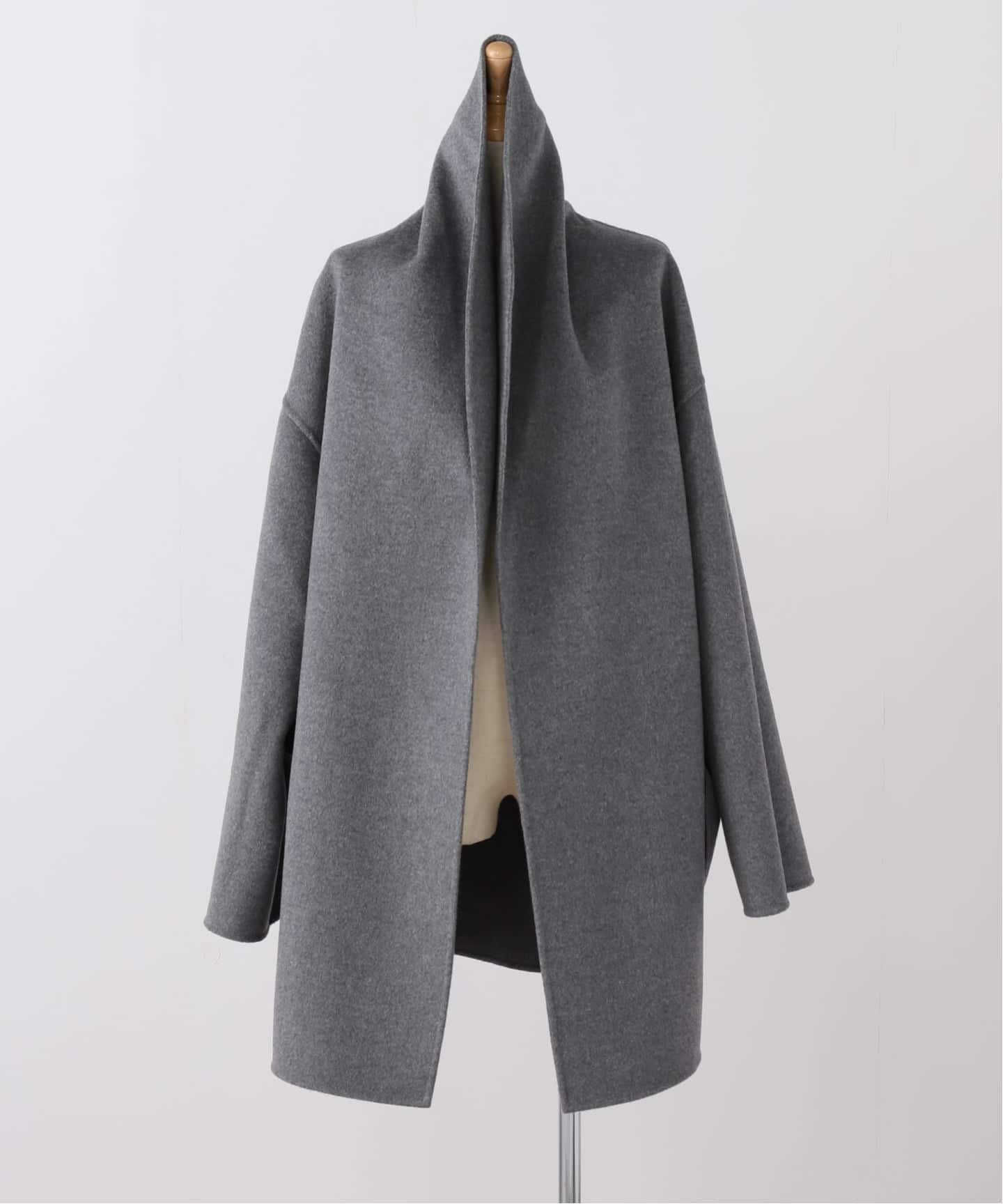 deuxieme classe ALMA ROSA ショールカラーコート グレー ALMA ROSA/アルマ ローザ】SHAWL COLLAR SHORT コート（その他