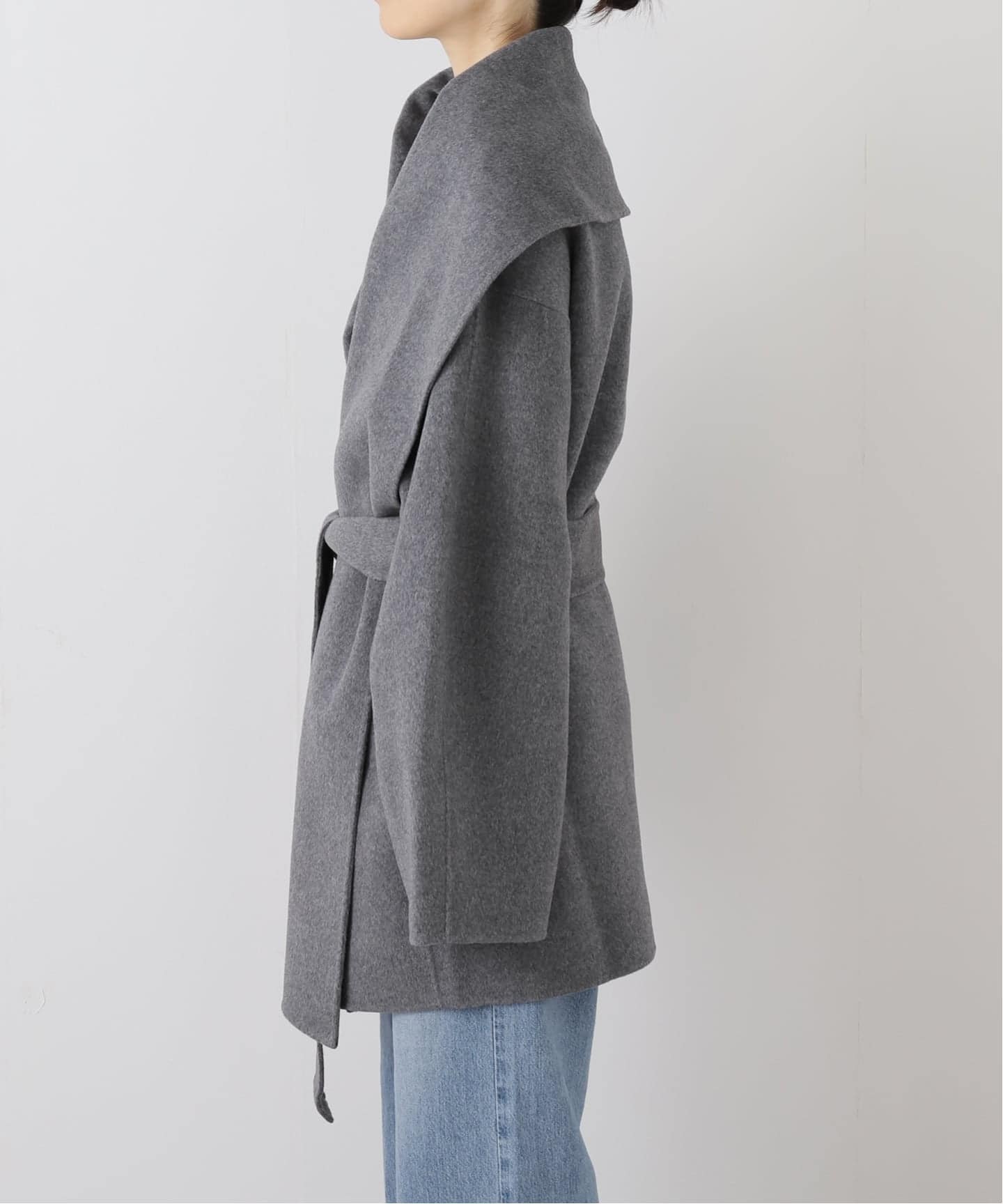 新品同様 ALMA ROSA アルマ ローザ ショールカラー コート ALMA ROSA/アルマ ローザ】SHAWL COLLAR SHORT コート（その他