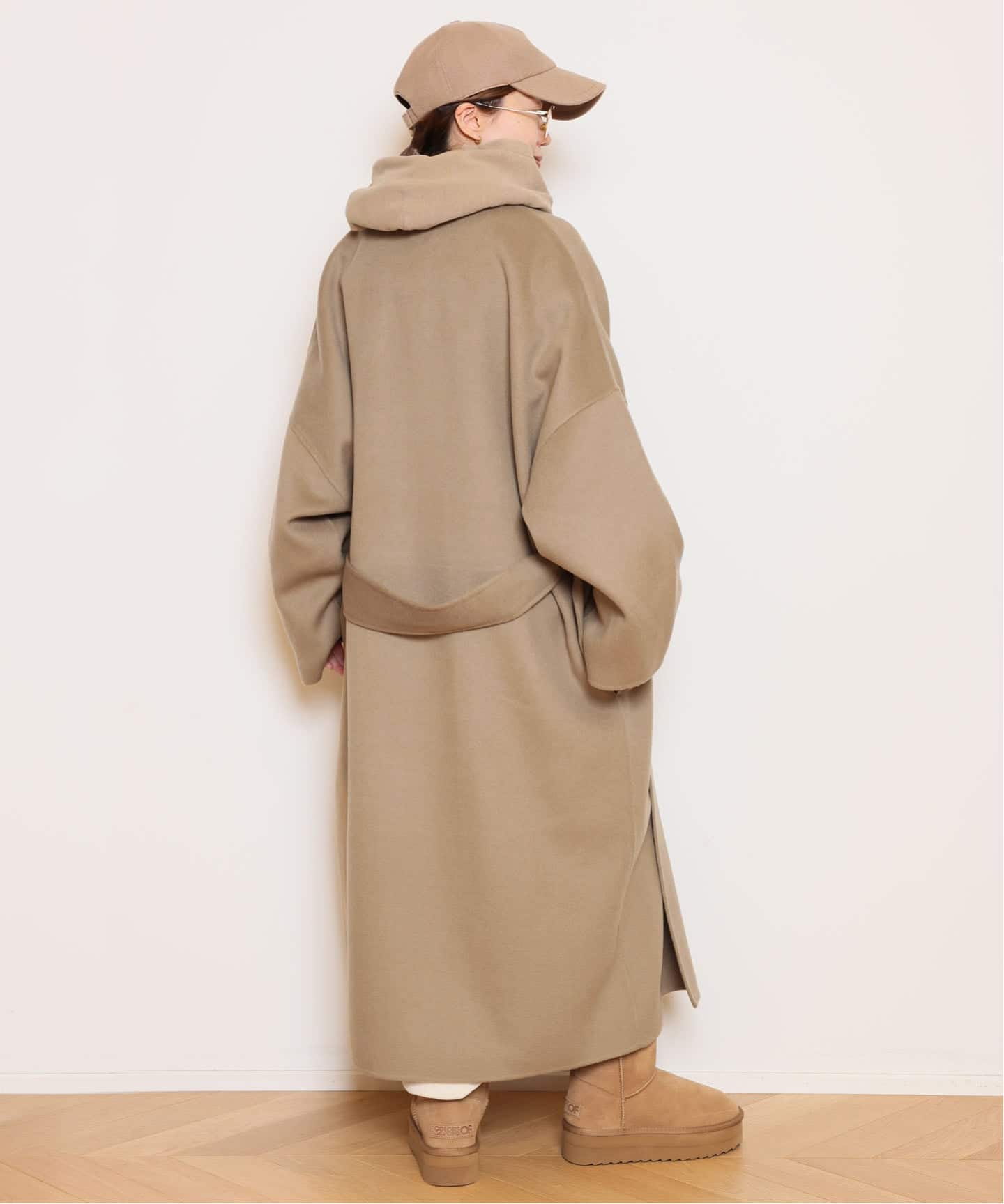 LA COLLECTION/ラ コレクション】LONG コート（ノーカラーコート