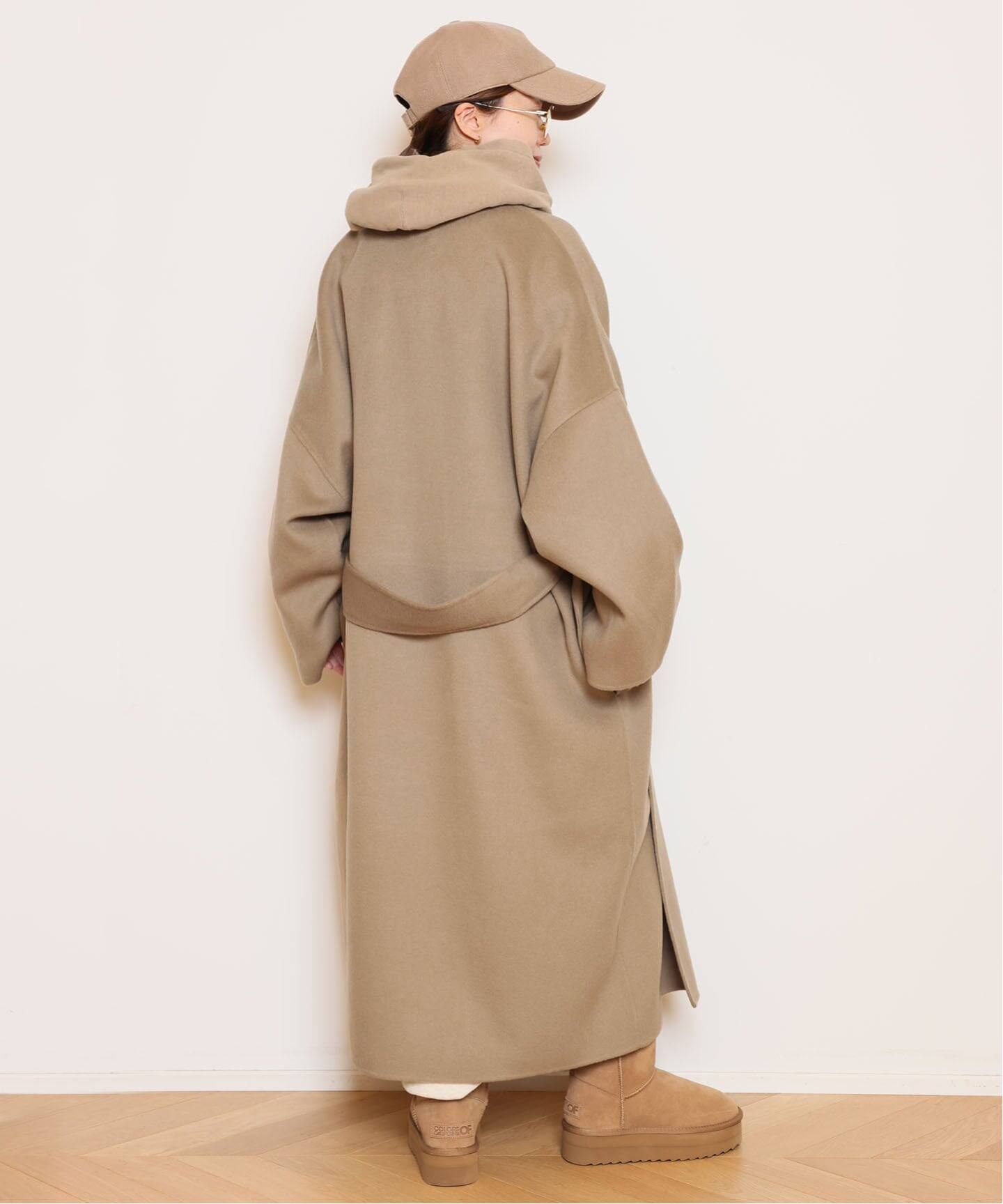 LA COLLECTION/ラ コレクション】LONG コート（ノーカラーコート 