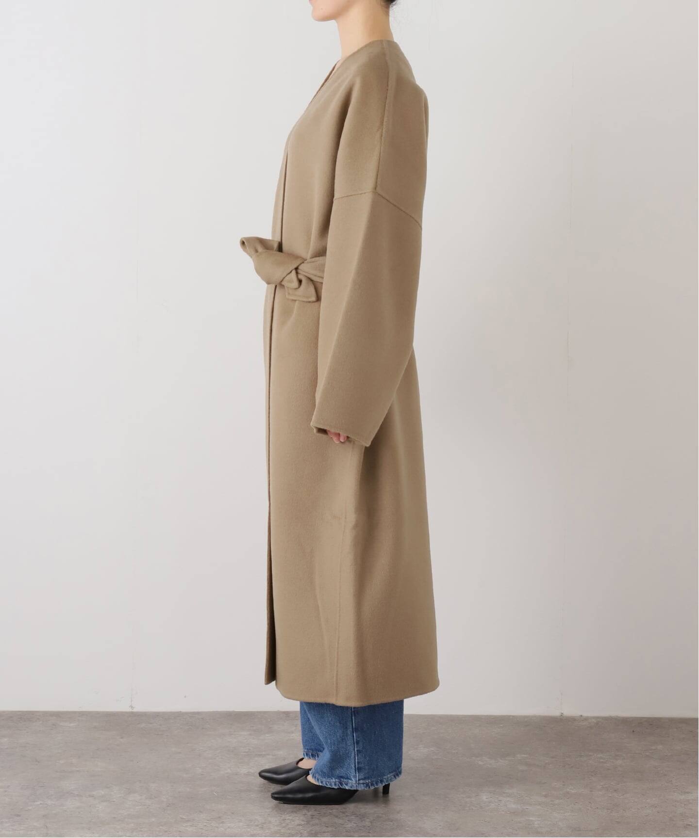 LA COLLECTION/ラ コレクション】LONG コート（ノーカラーコート