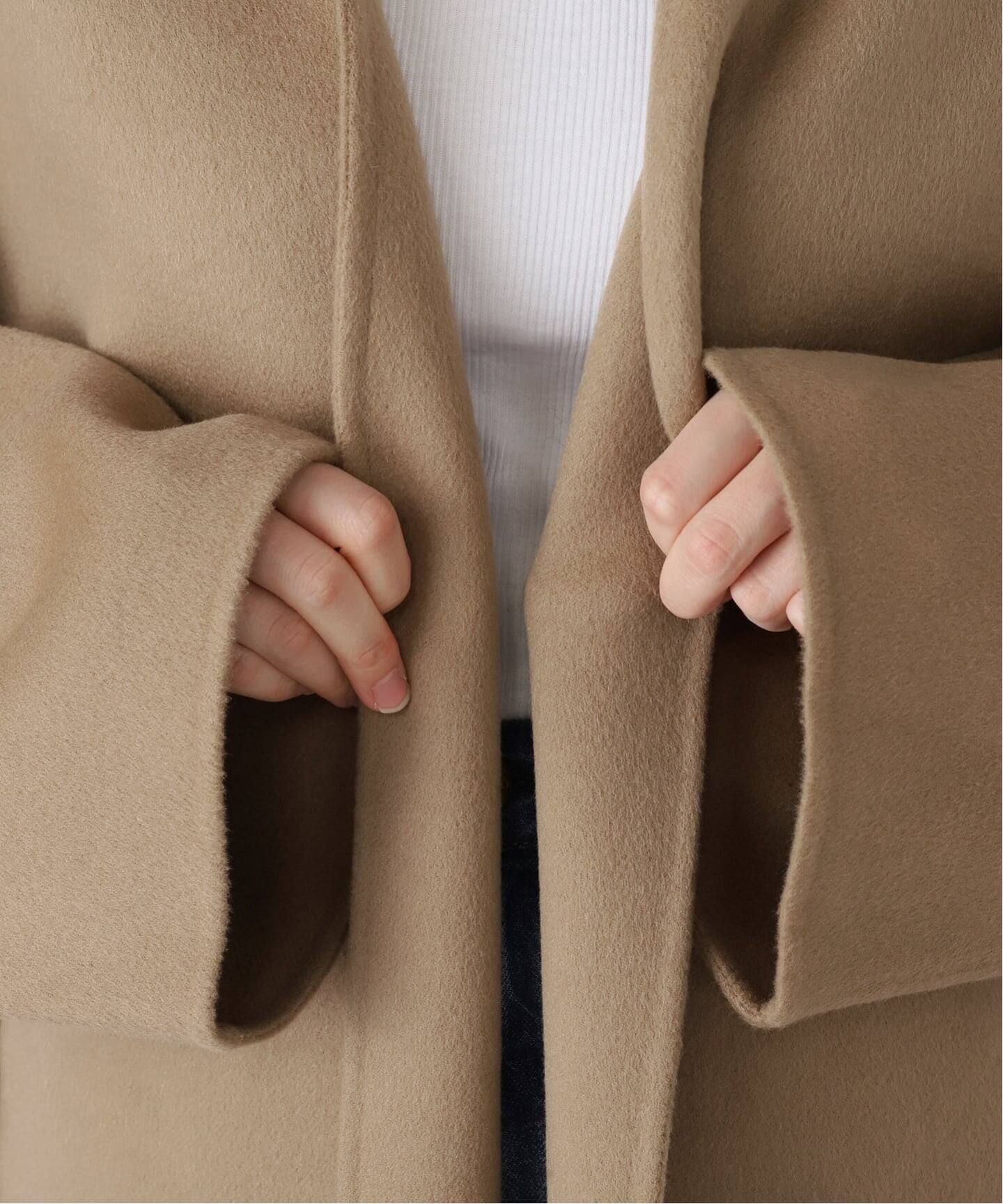 LA COLLECTION/ラ コレクション】LONG コート（ノーカラーコート
