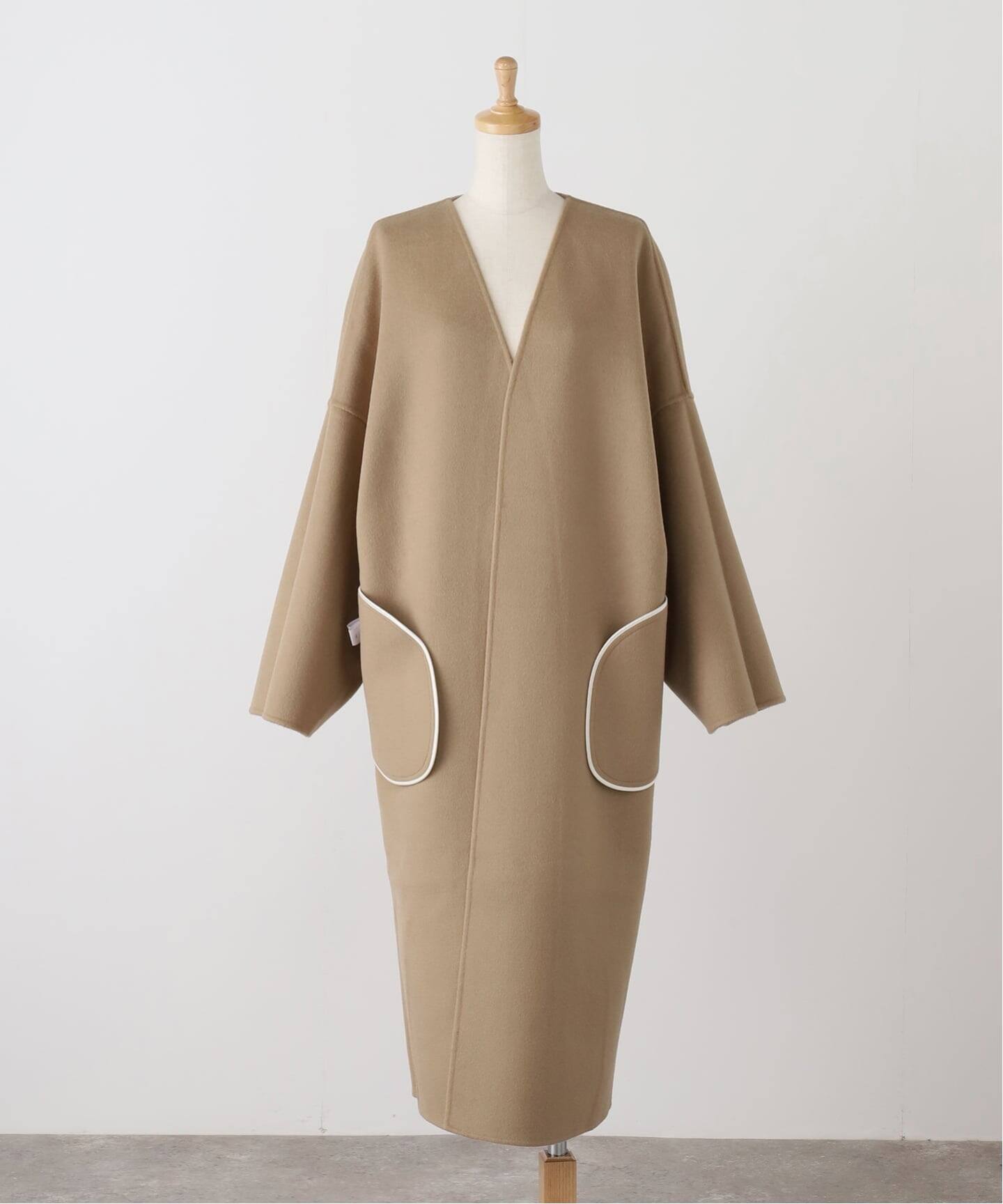 LA COLLECTION/ラ コレクション】LONG コート（ノーカラーコート