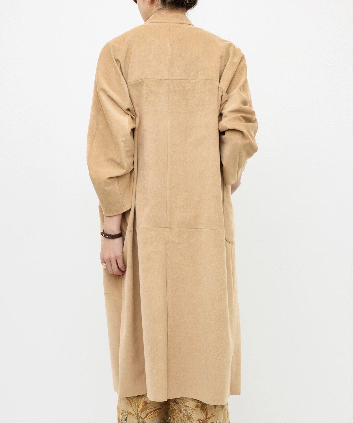 ULTRASUEDE COAT（ノーカラーコート）｜L