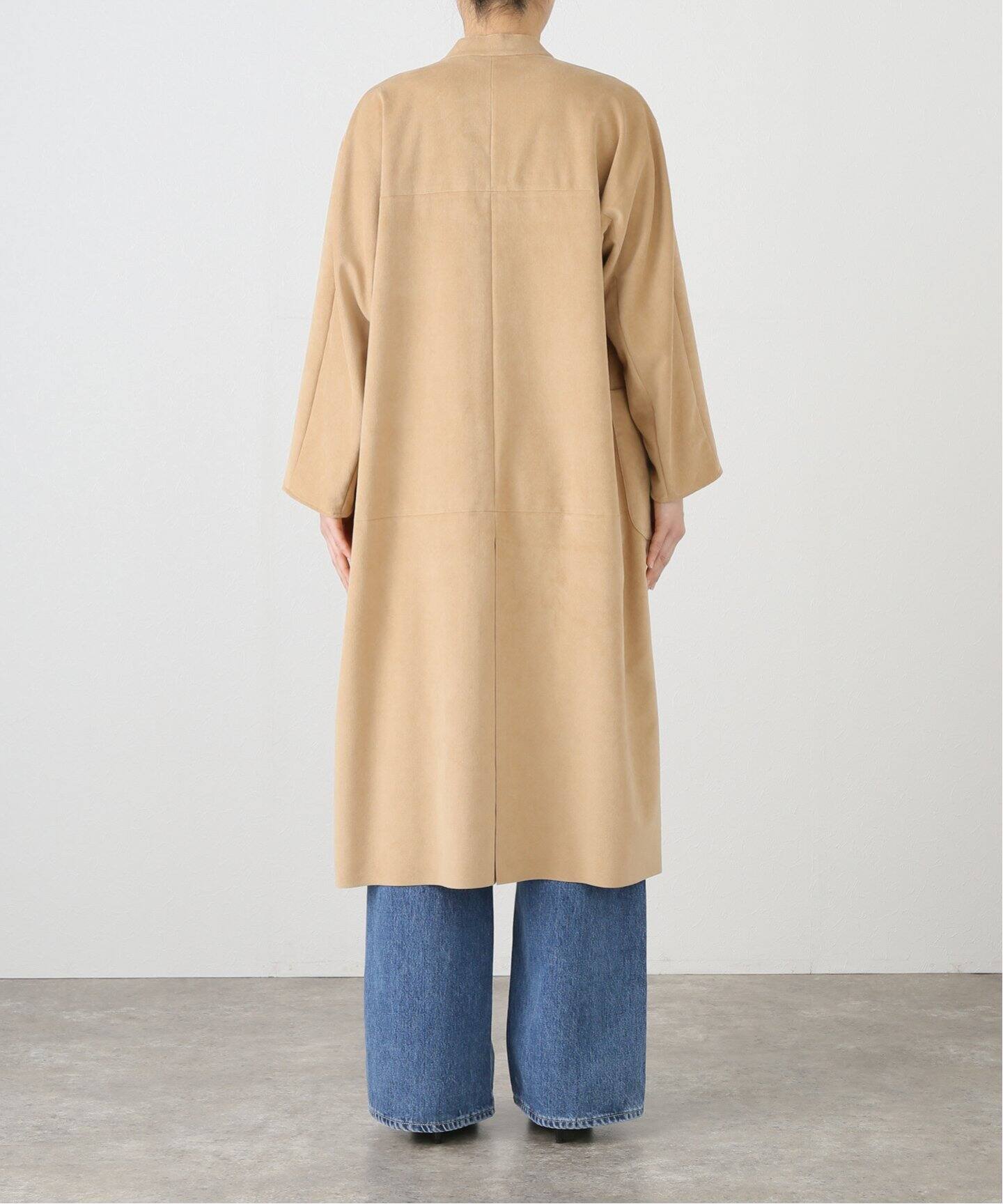 ULTRASUEDE COAT（ノーカラーコート）｜L