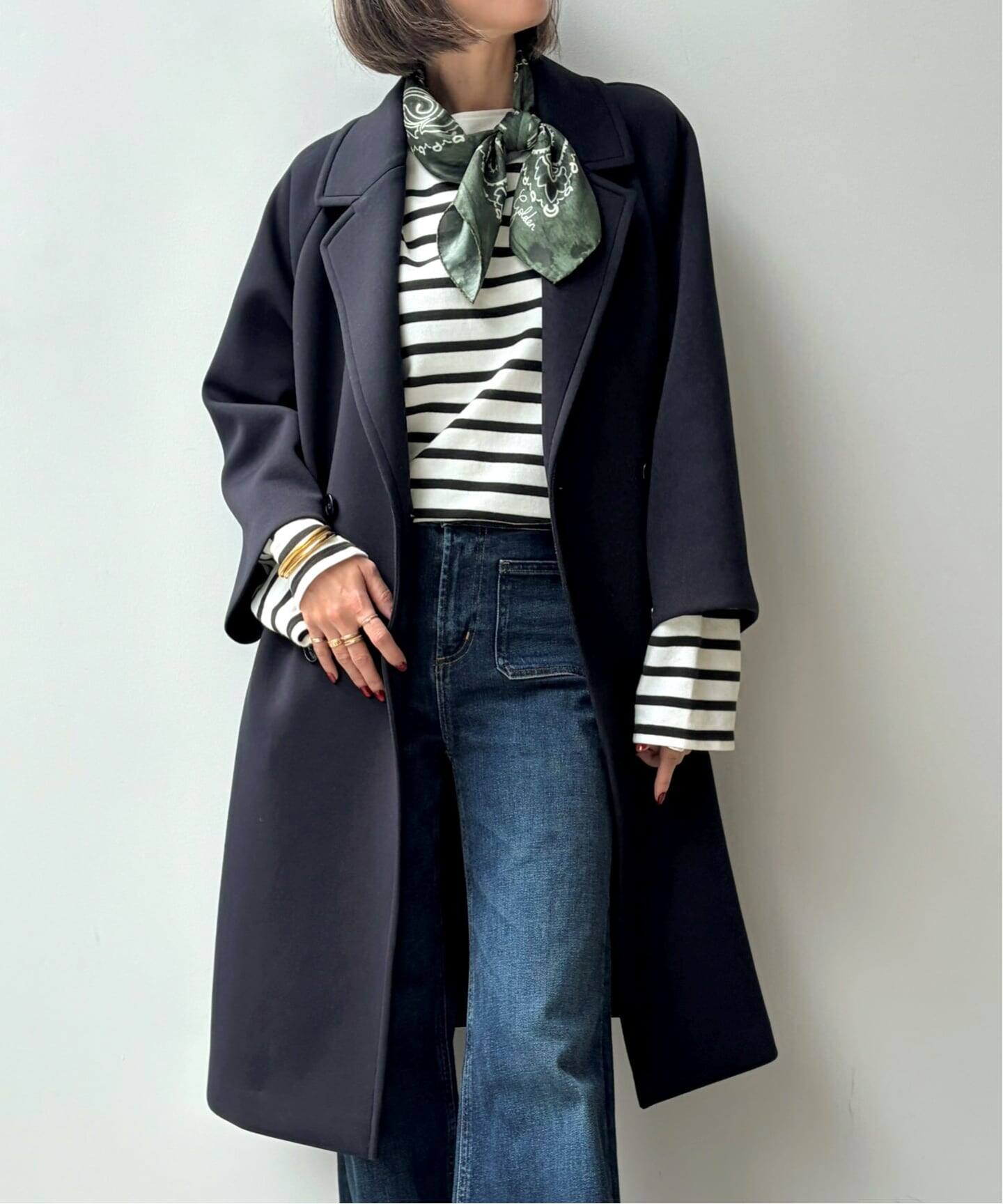 アパルトモン LISIERE CHECK W COAT ウールコート アパルトモンL 