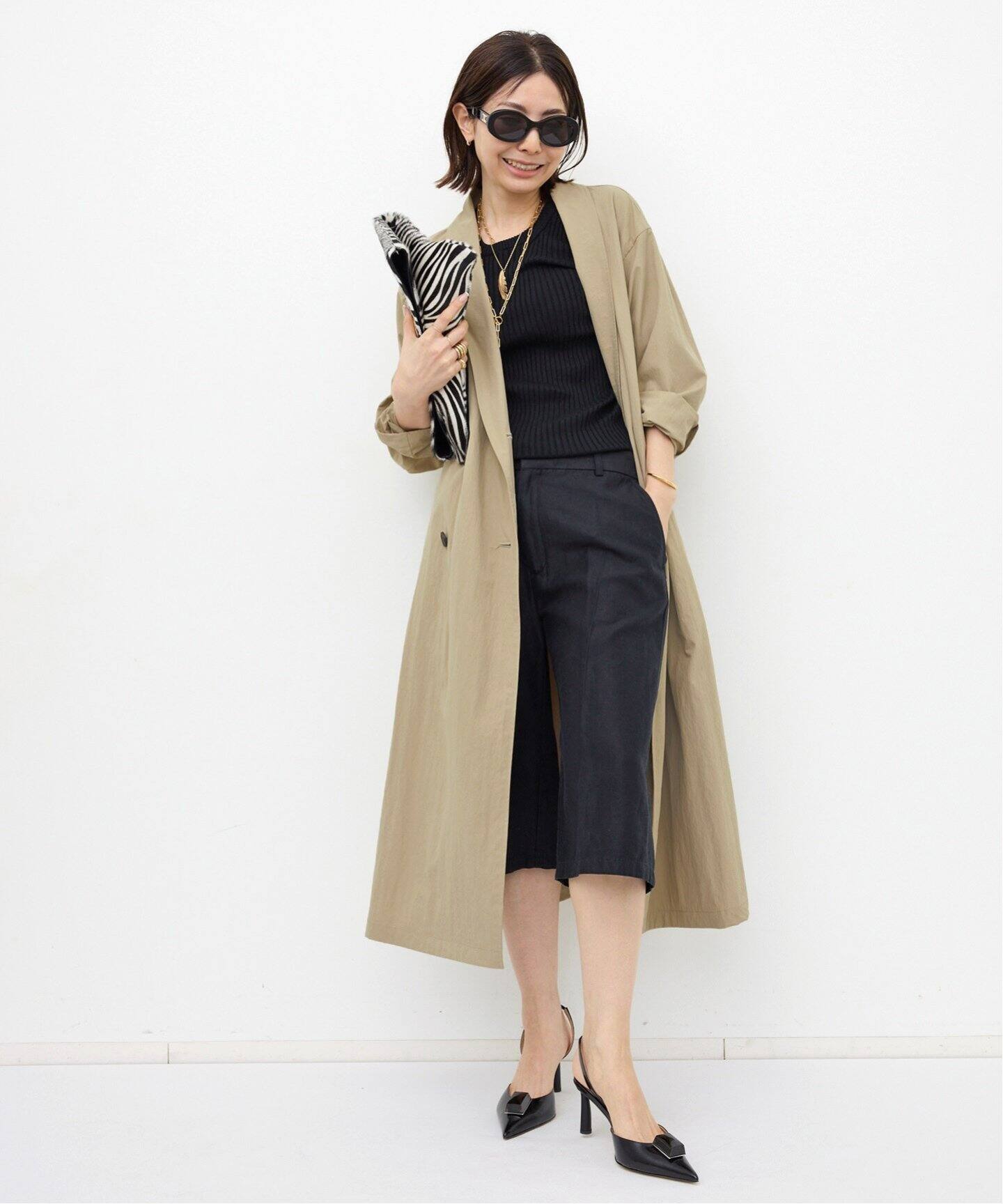ECOTTONY NYLON TRENCH COAT（トレンチコート）｜L