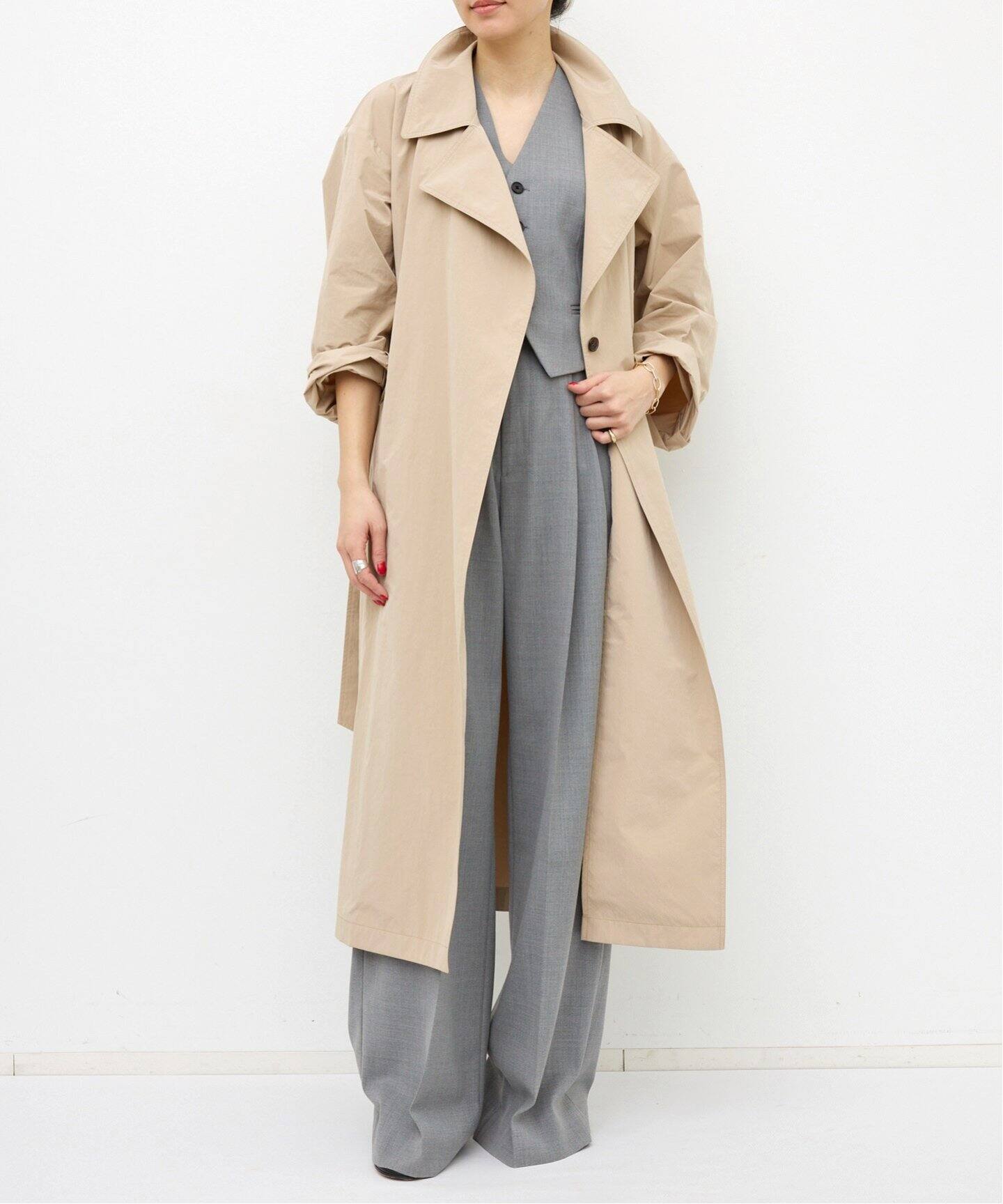 MINIMAL TRENCH COAT（トレンチコート）｜L 