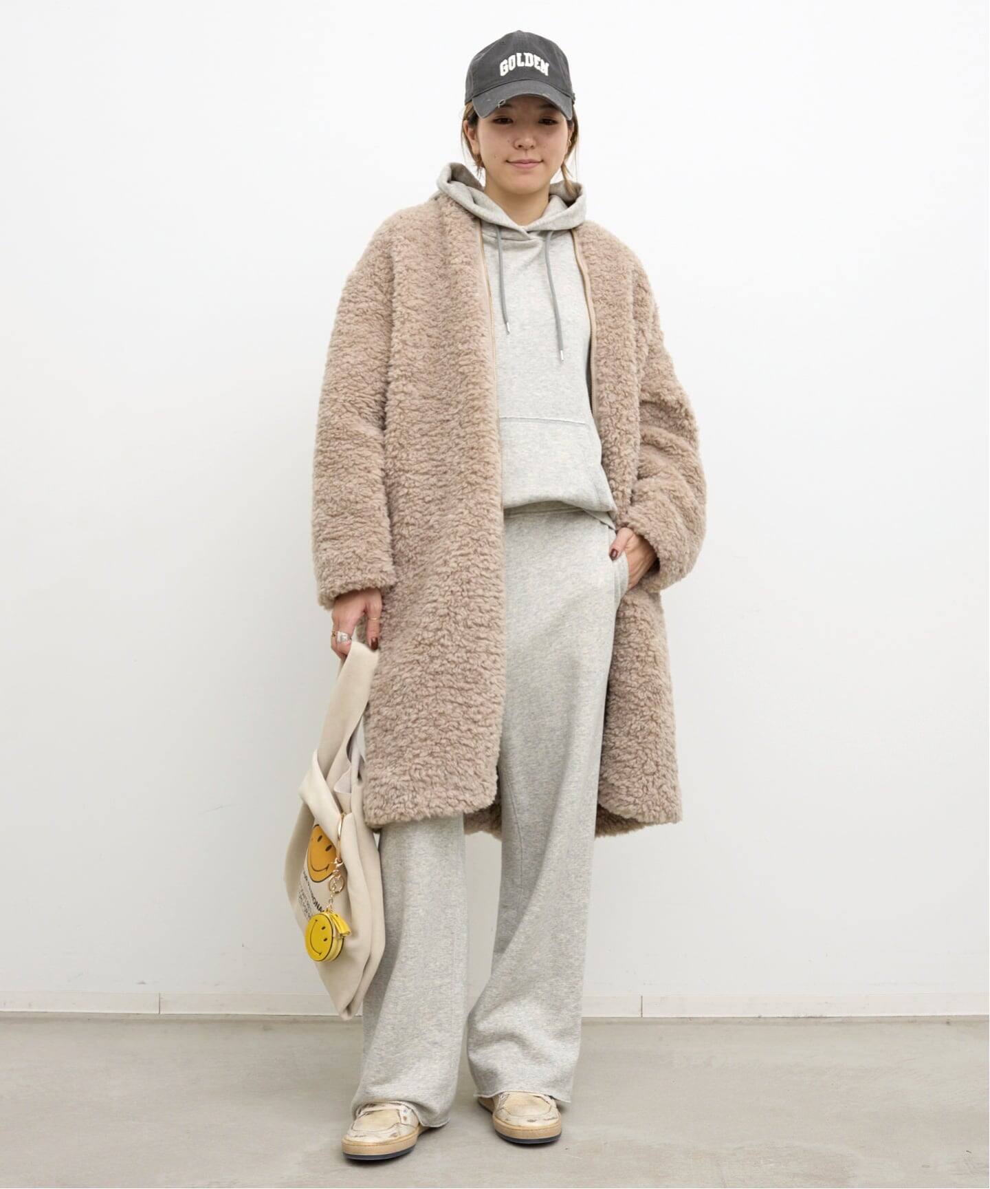 CREW NECK ECO FUR COAT（その他ブルゾン／アウター）｜L'Appartement