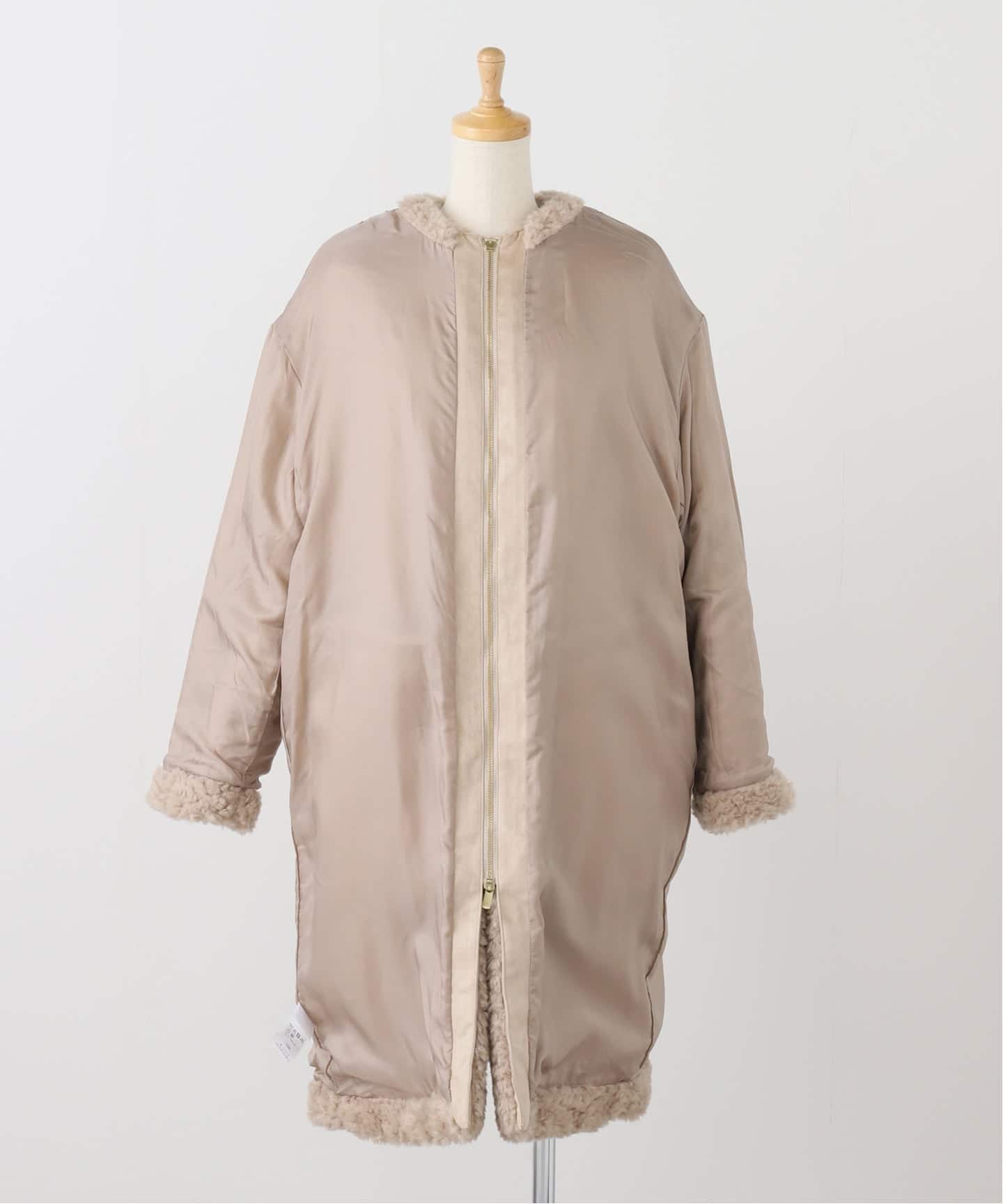 CREW NECK ECO FUR COAT（その他ブルゾン／アウター）｜L'Appartement