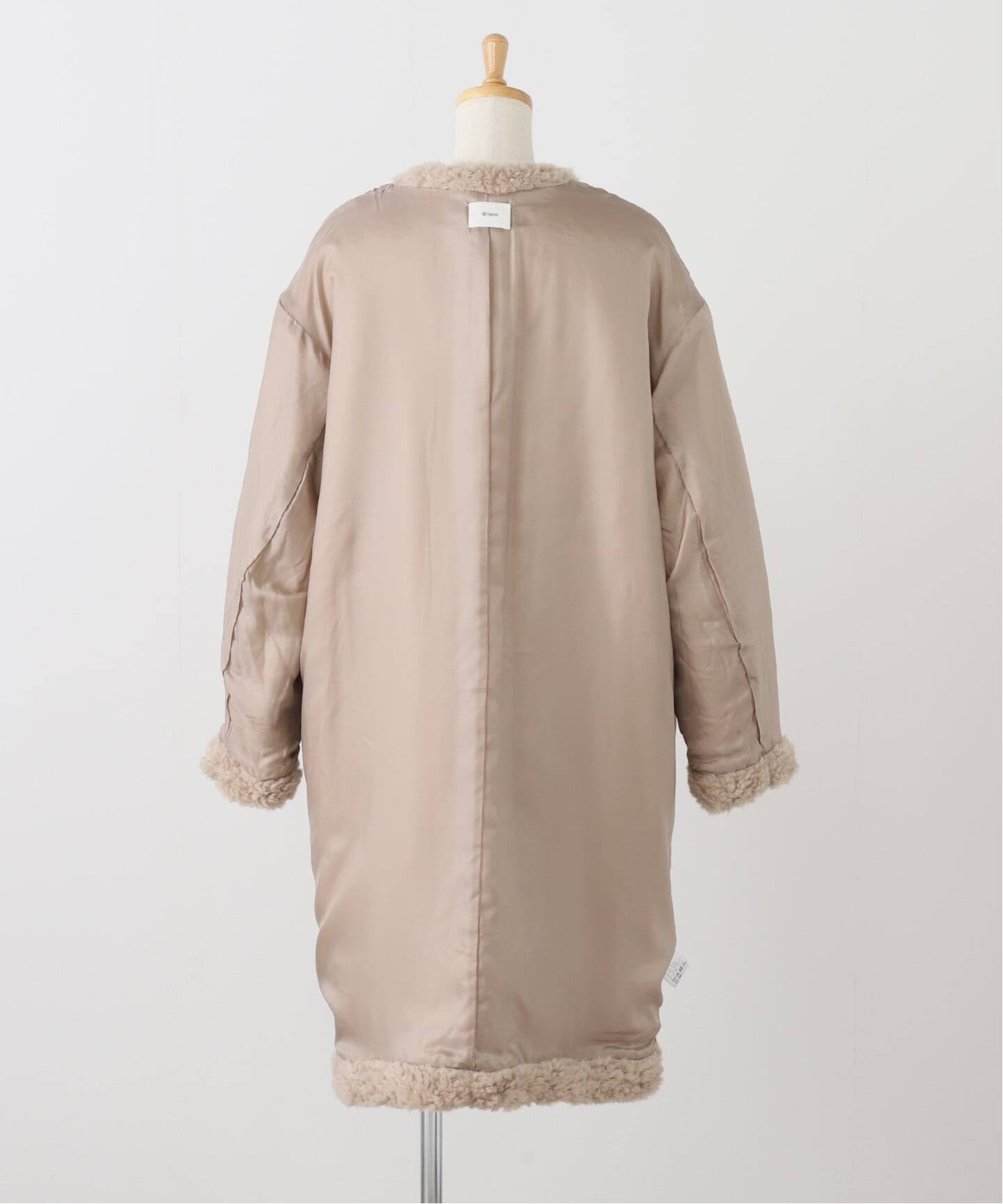 CREW NECK ECO FUR COAT（その他ブルゾン／アウター）｜L'Appartement